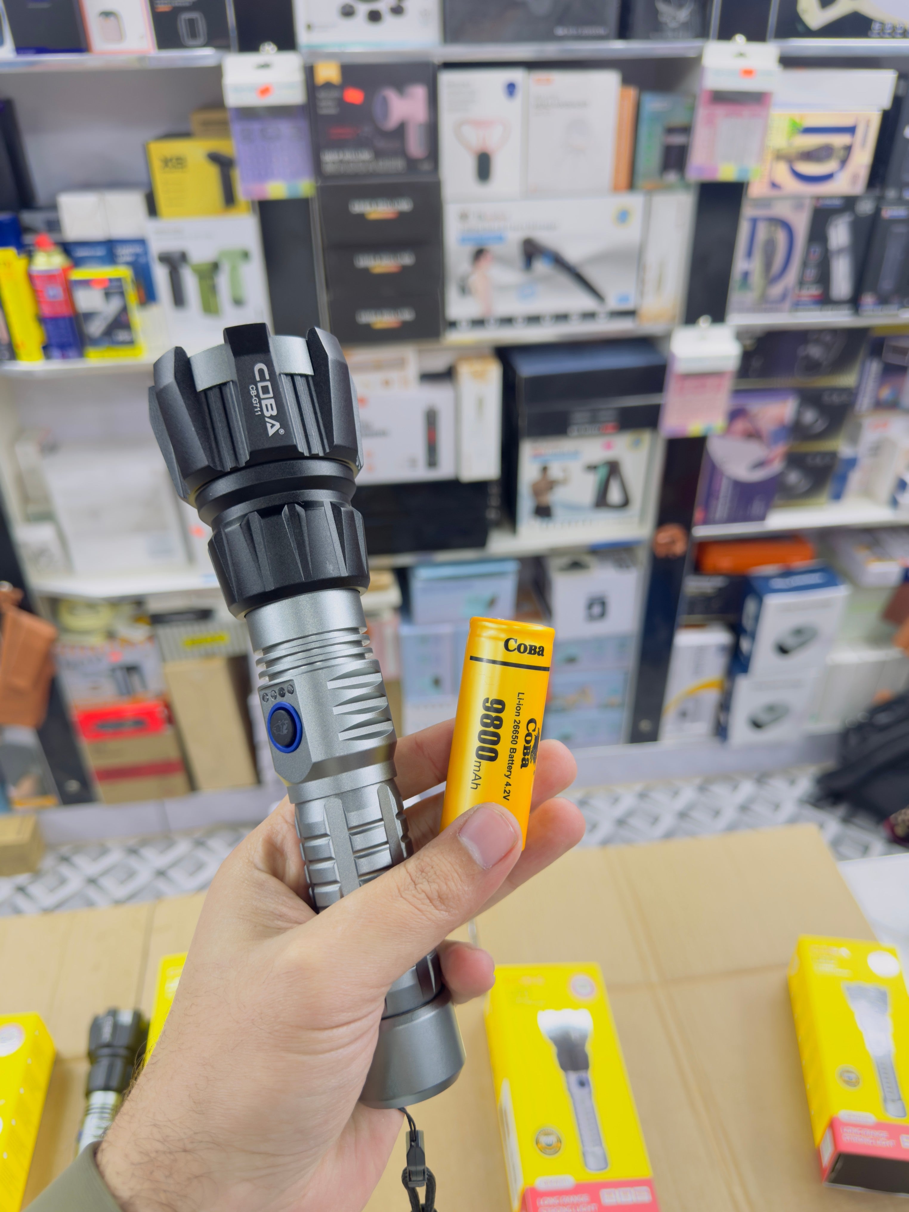 Aluminium Alloy Coba Led Flashlight CB-711