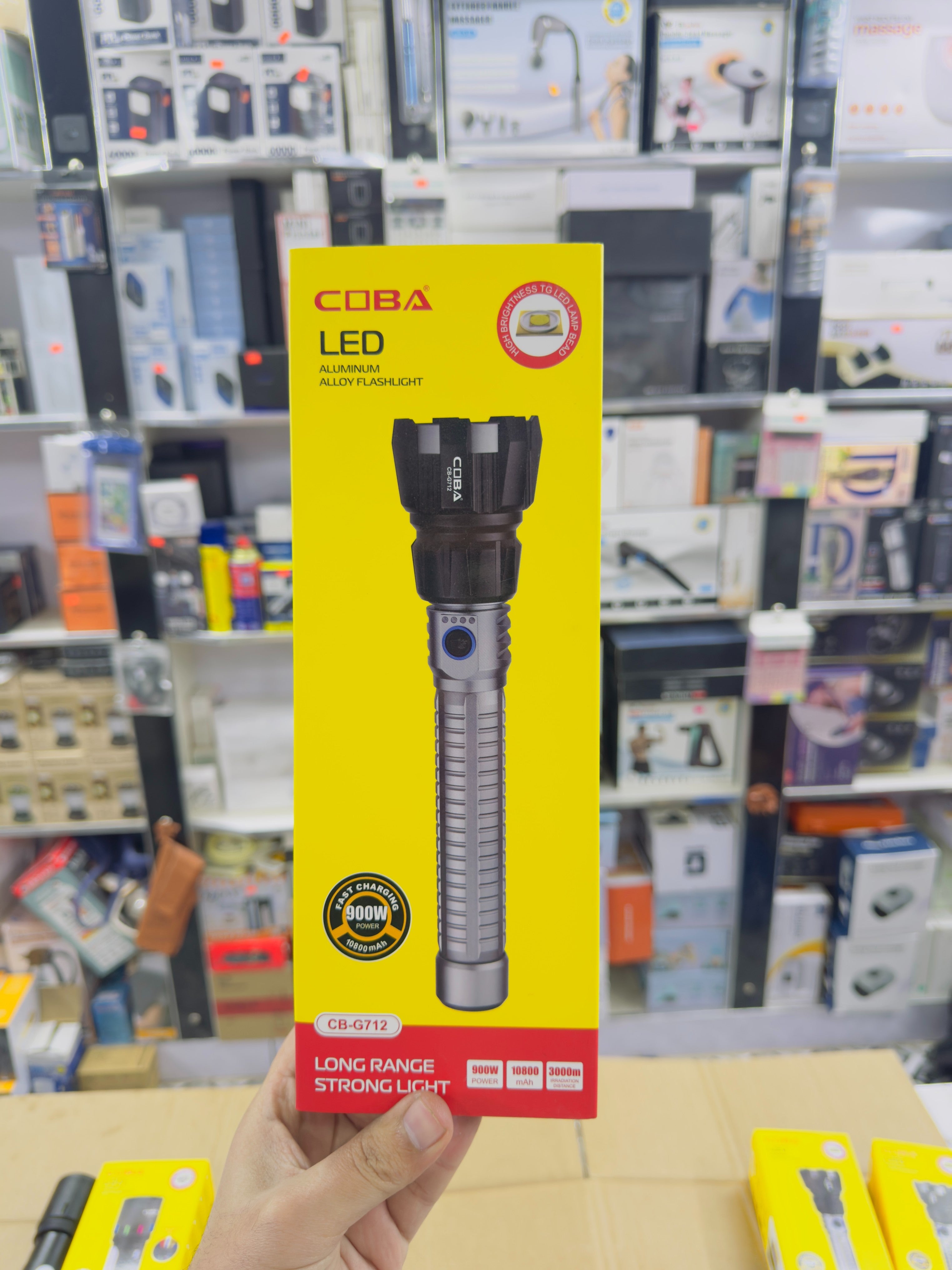 Aluminium Alloy Coba Strong Flashlight CB-G712