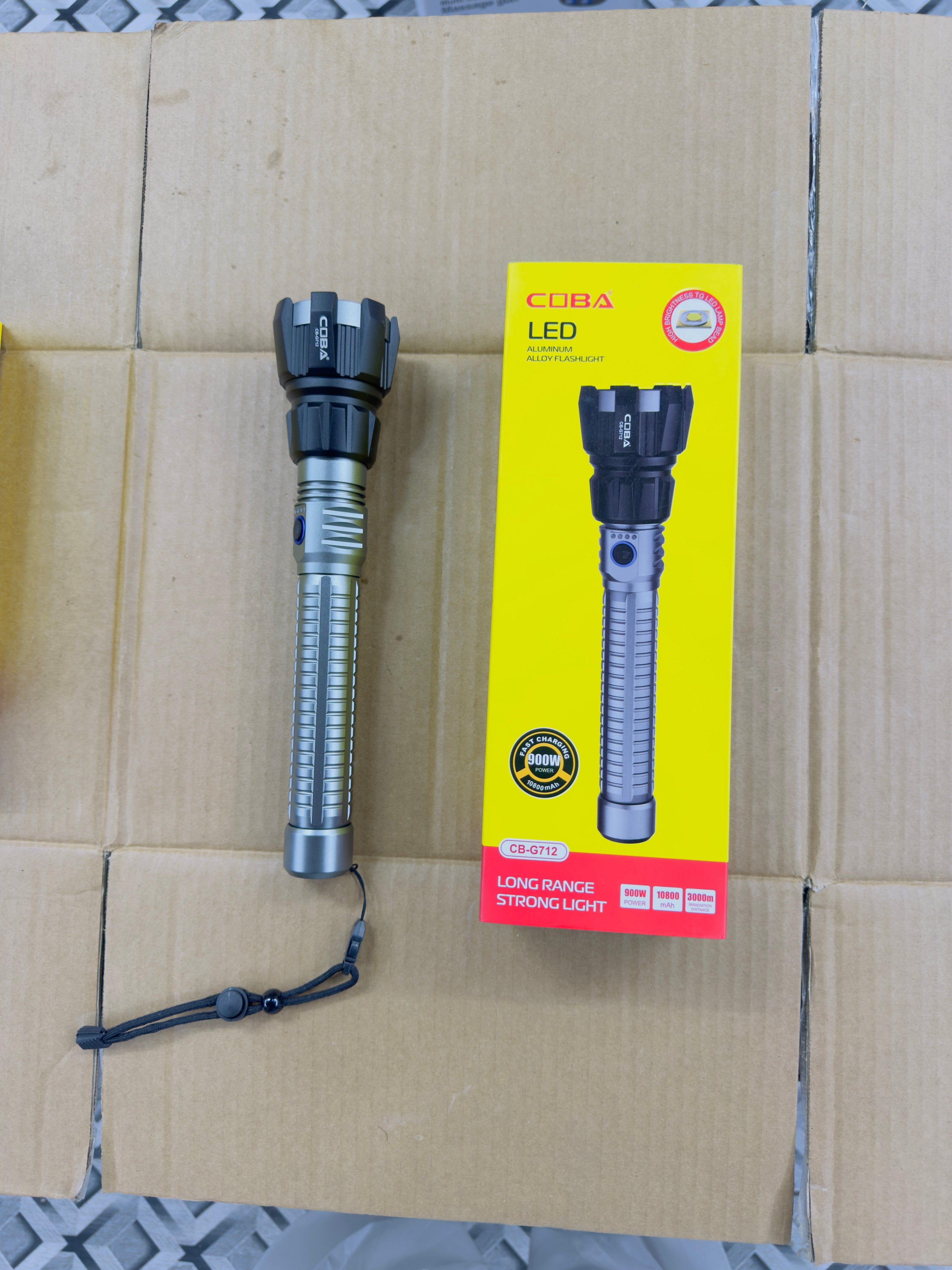 Aluminium Alloy Coba Strong Flashlight CB-G712