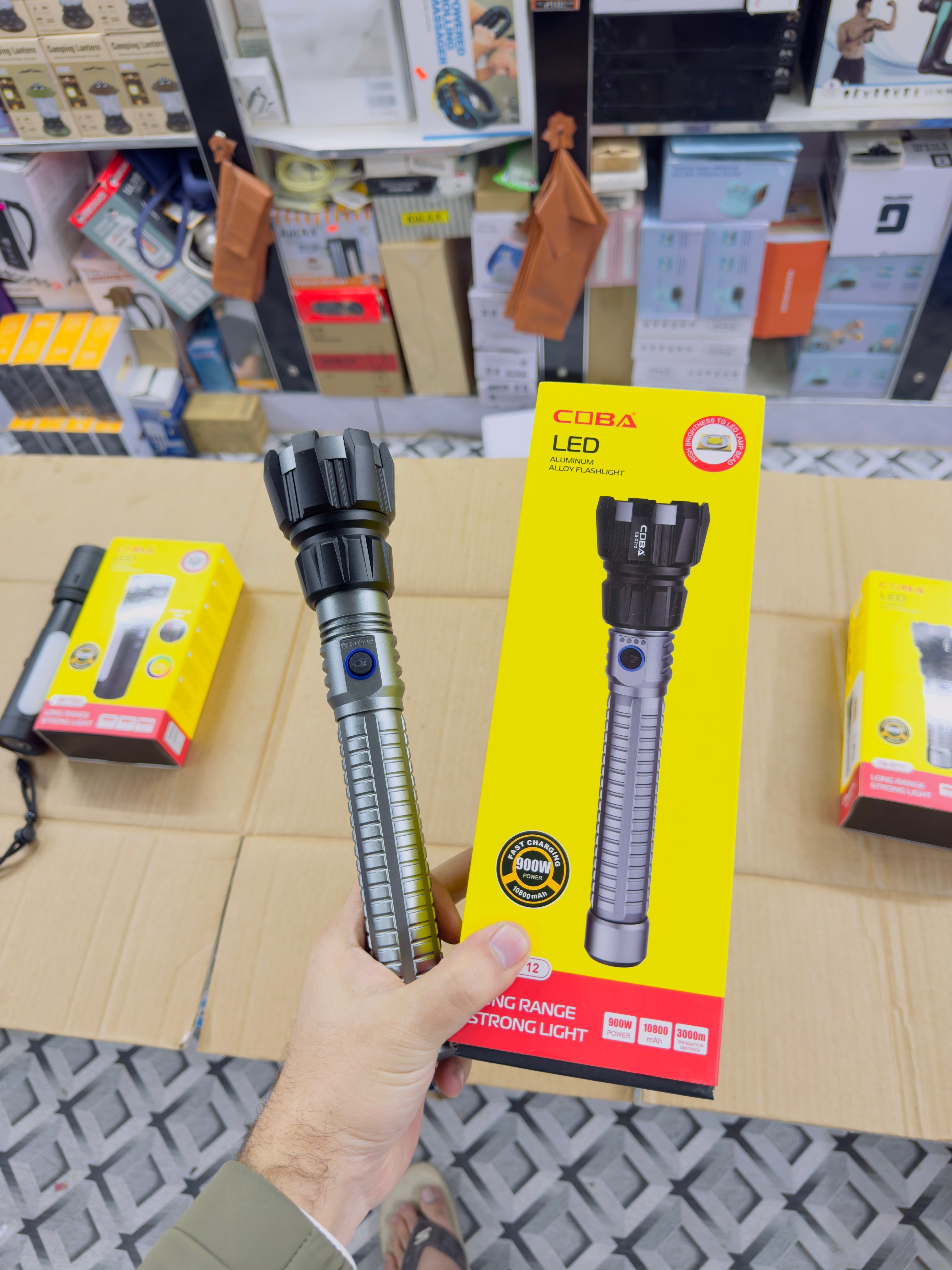 Aluminium Alloy Coba Strong Flashlight CB-G712