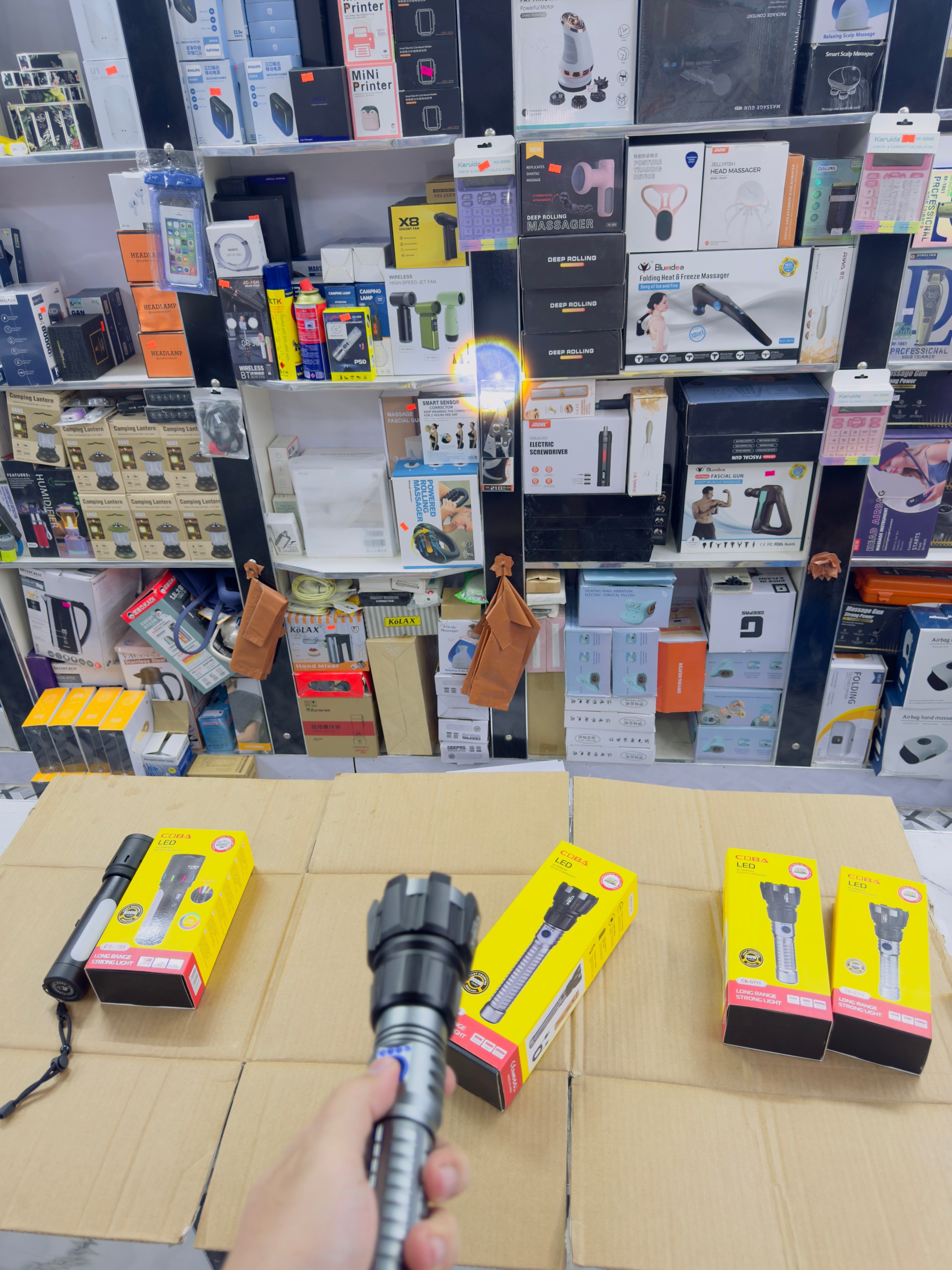 Aluminium Alloy Coba Strong Flashlight CB-G712