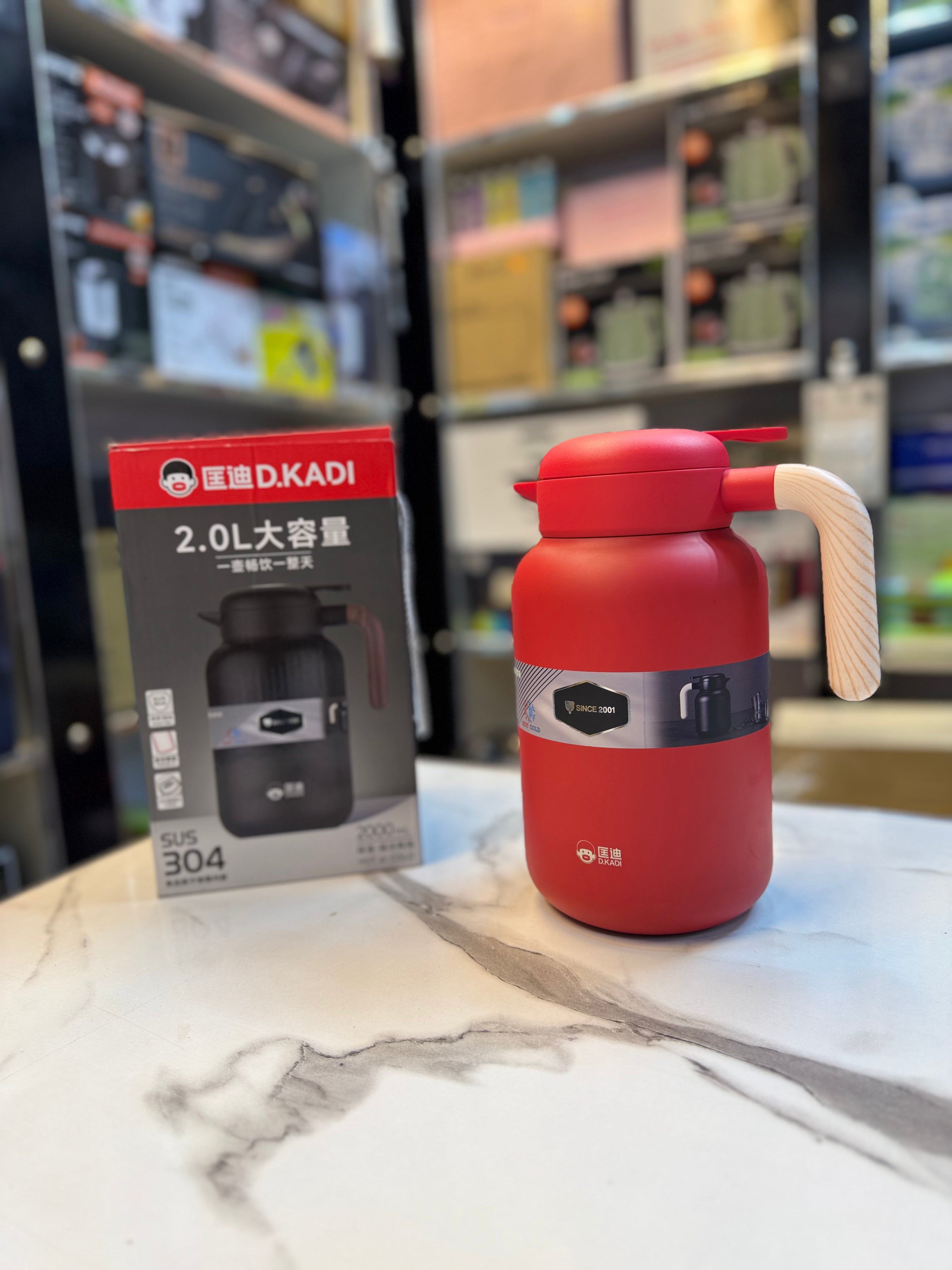 D.Kadi 2000ml 3 Layer Stainless Steel Thermos - Hot and Cold Thermos