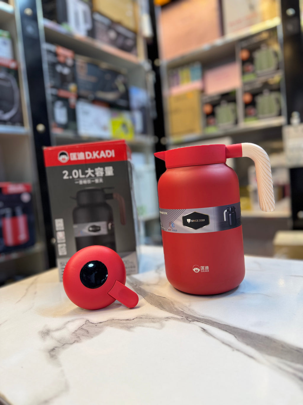 D.Kadi 2000ml 3 Layer Stainless Steel Thermos - Hot and Cold Thermos