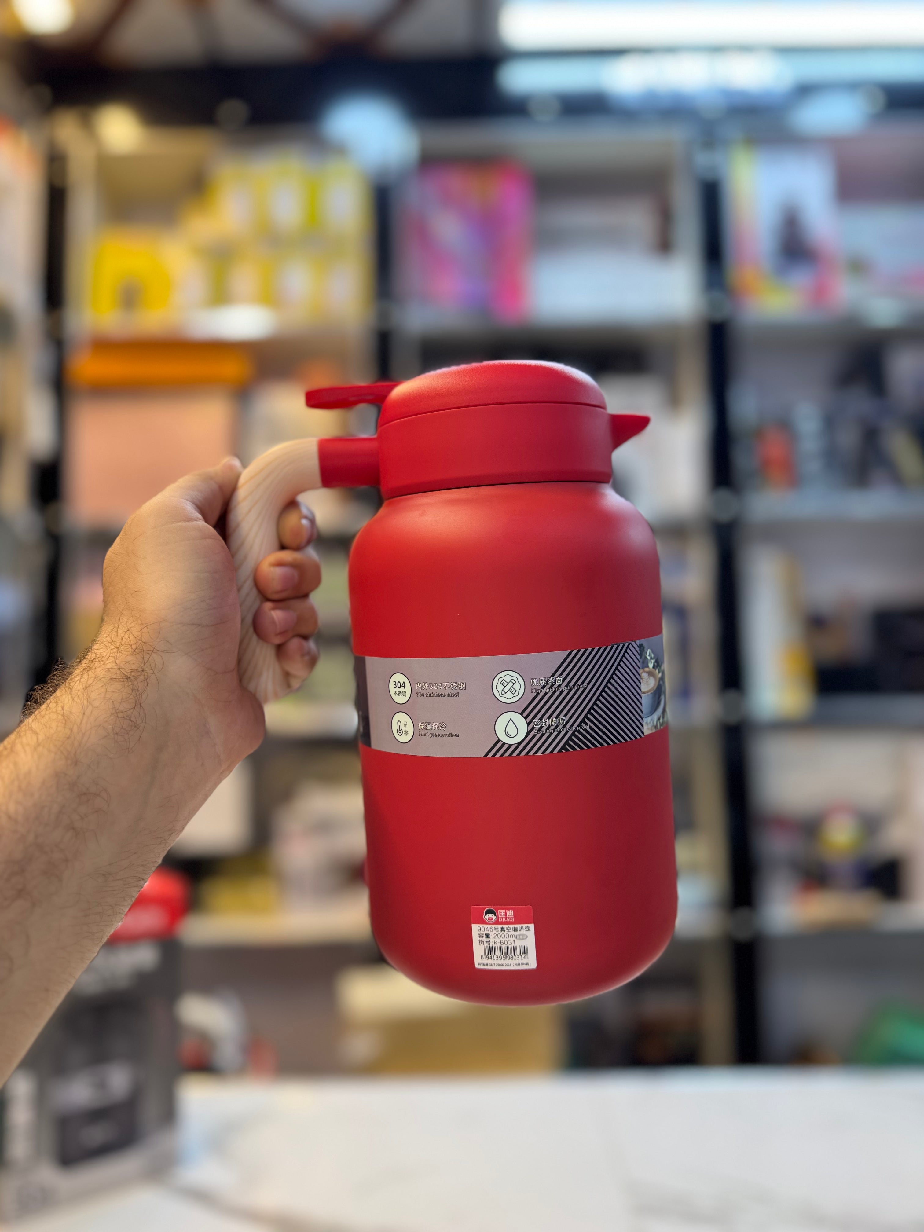 D.Kadi 2000ml 3 Layer Stainless Steel Thermos - Hot and Cold Thermos