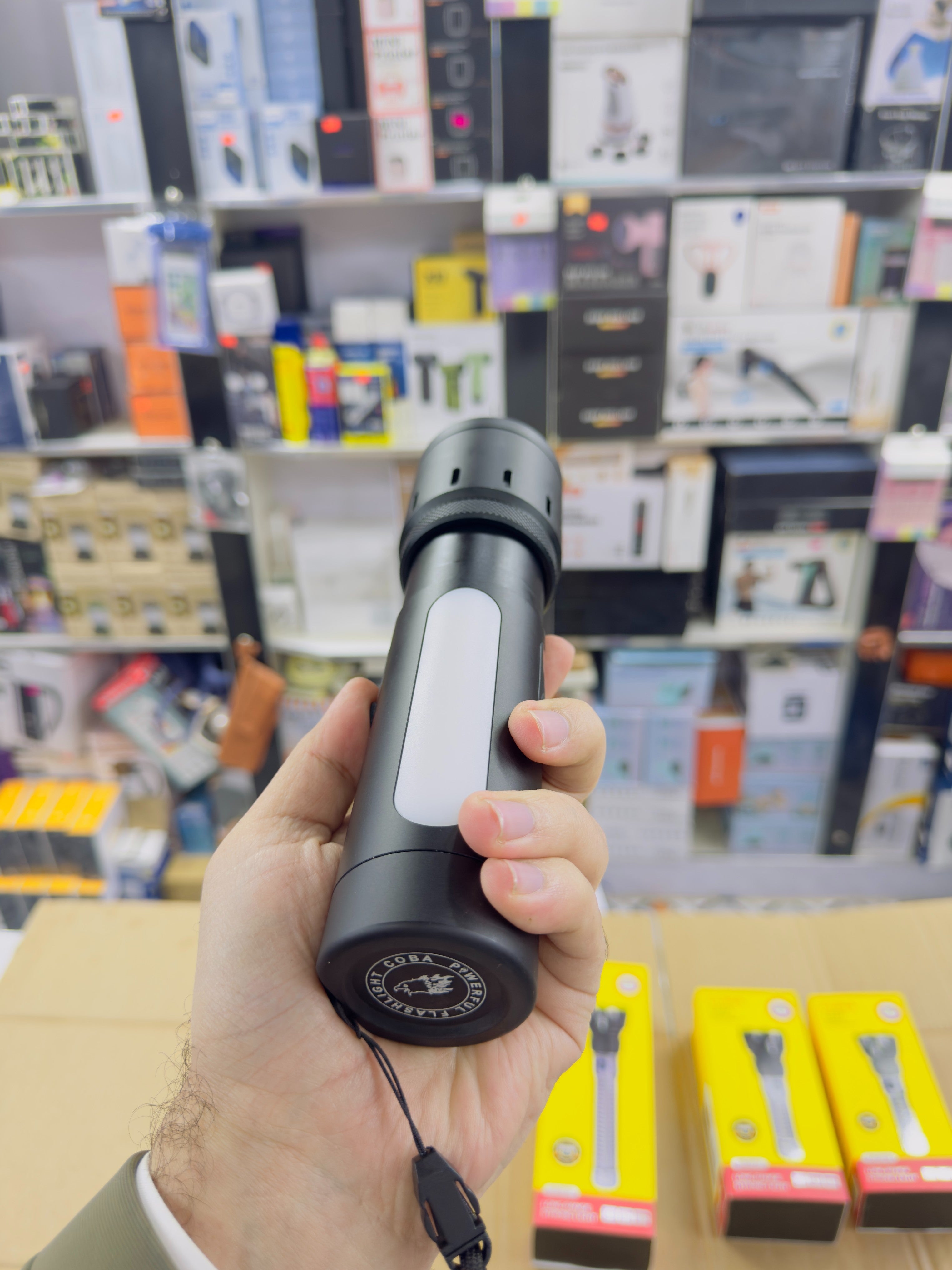 Aluminium Alloy Coba Multi Colour Flashlight CB-7703