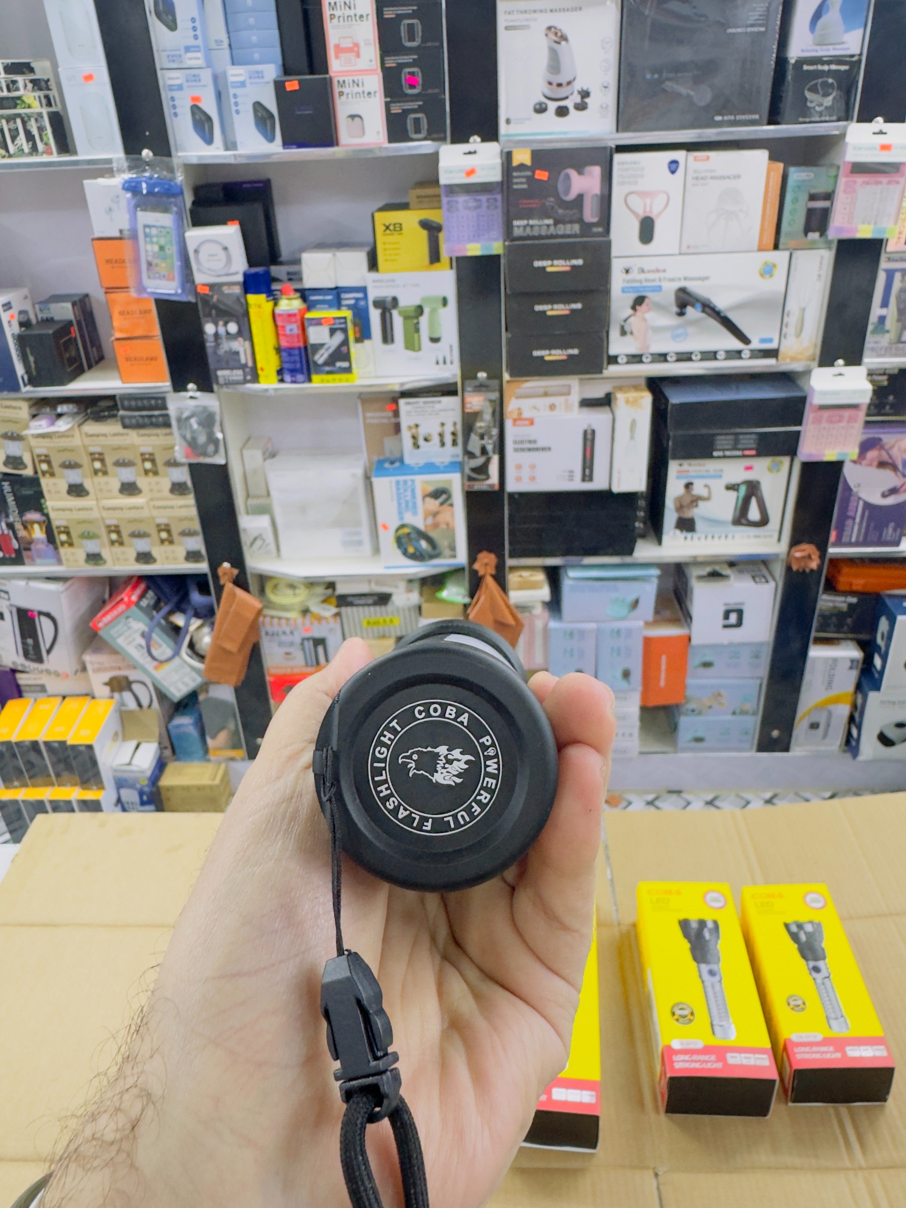 Aluminium Alloy Coba Multi Colour Flashlight CB-7703