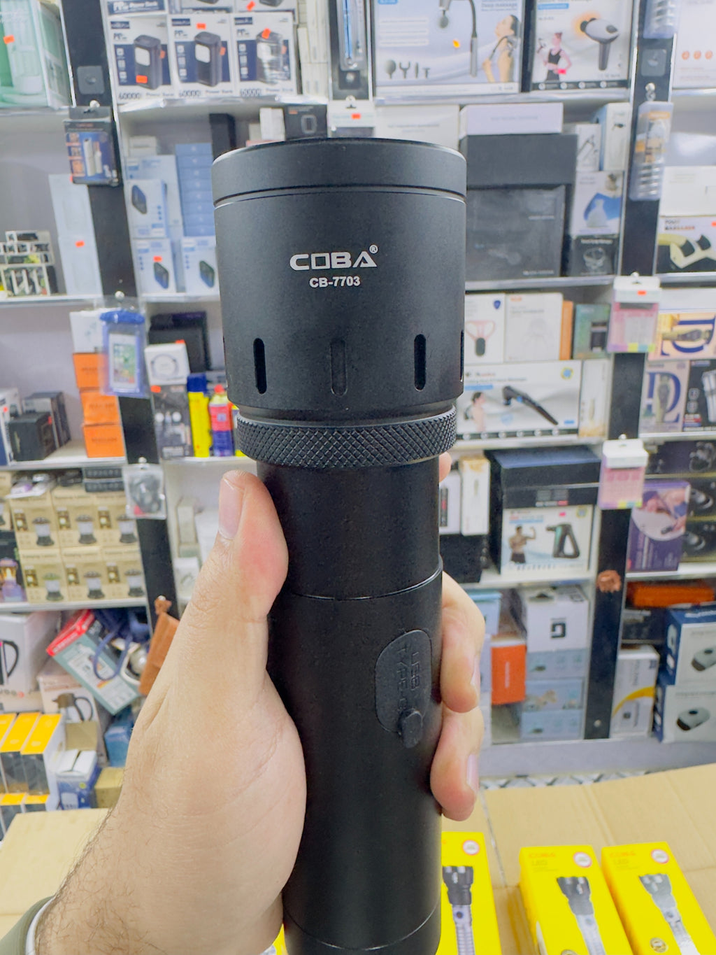 Aluminium Alloy Coba Multi Colour Flashlight CB-7703