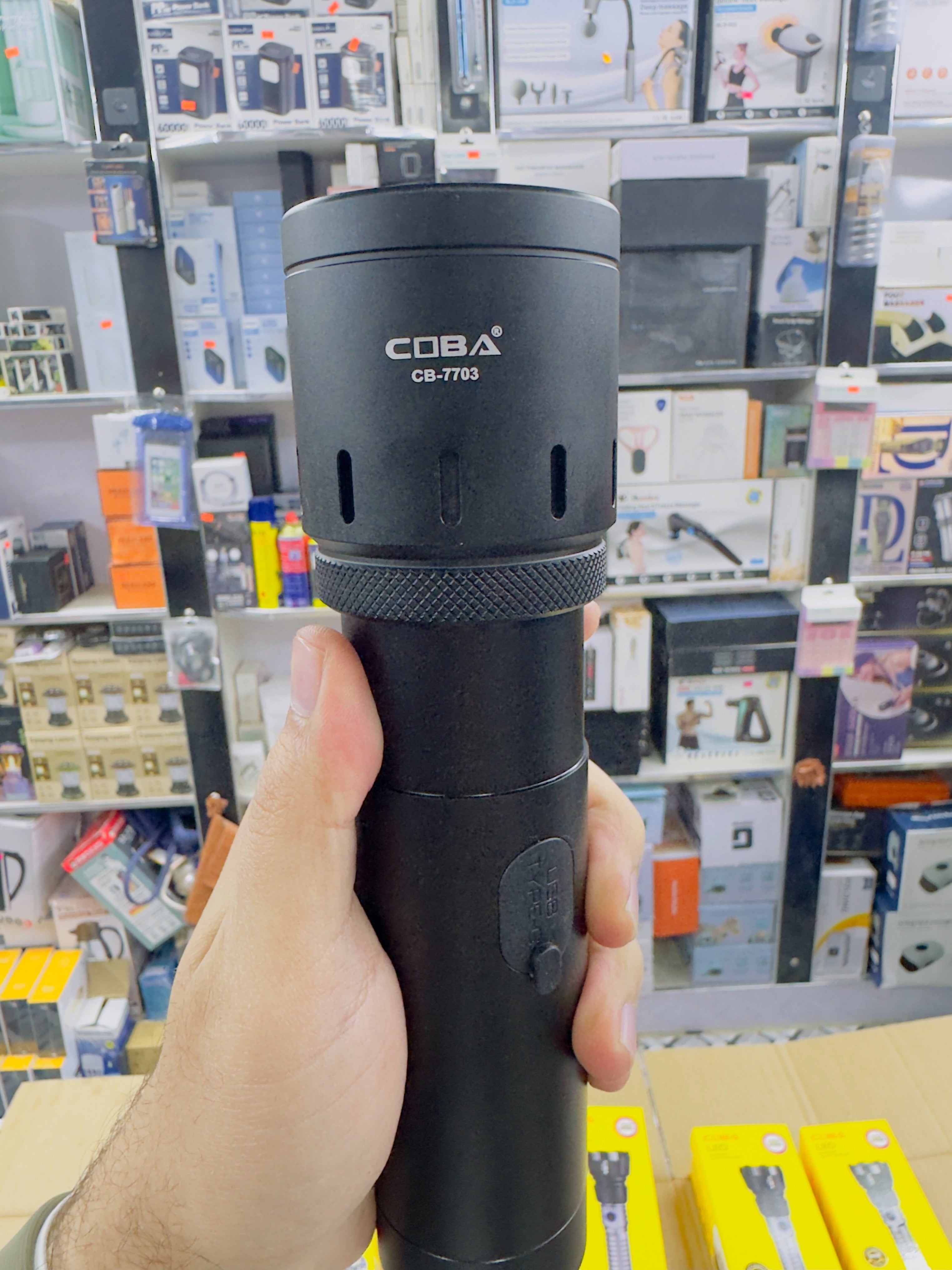 Aluminium Alloy Coba Multi Colour Flashlight CB-7703