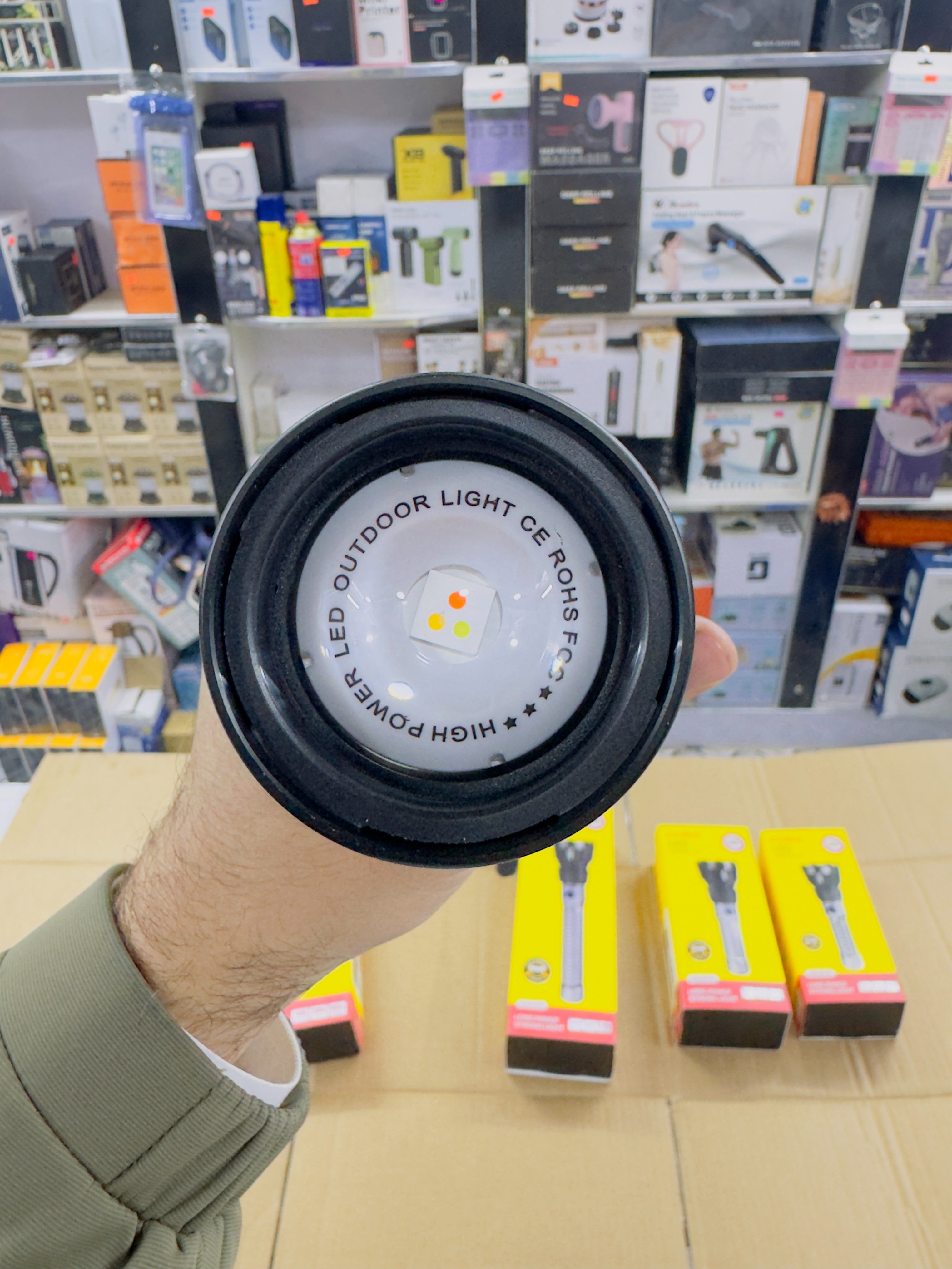 Aluminium Alloy Coba Multi Colour Flashlight CB-7703