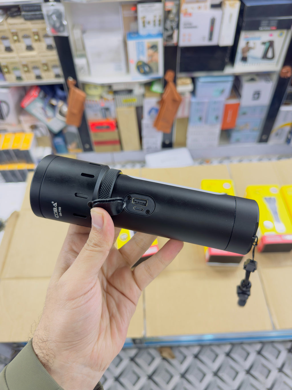 Aluminium Alloy Coba Multi Colour Flashlight CB-7703