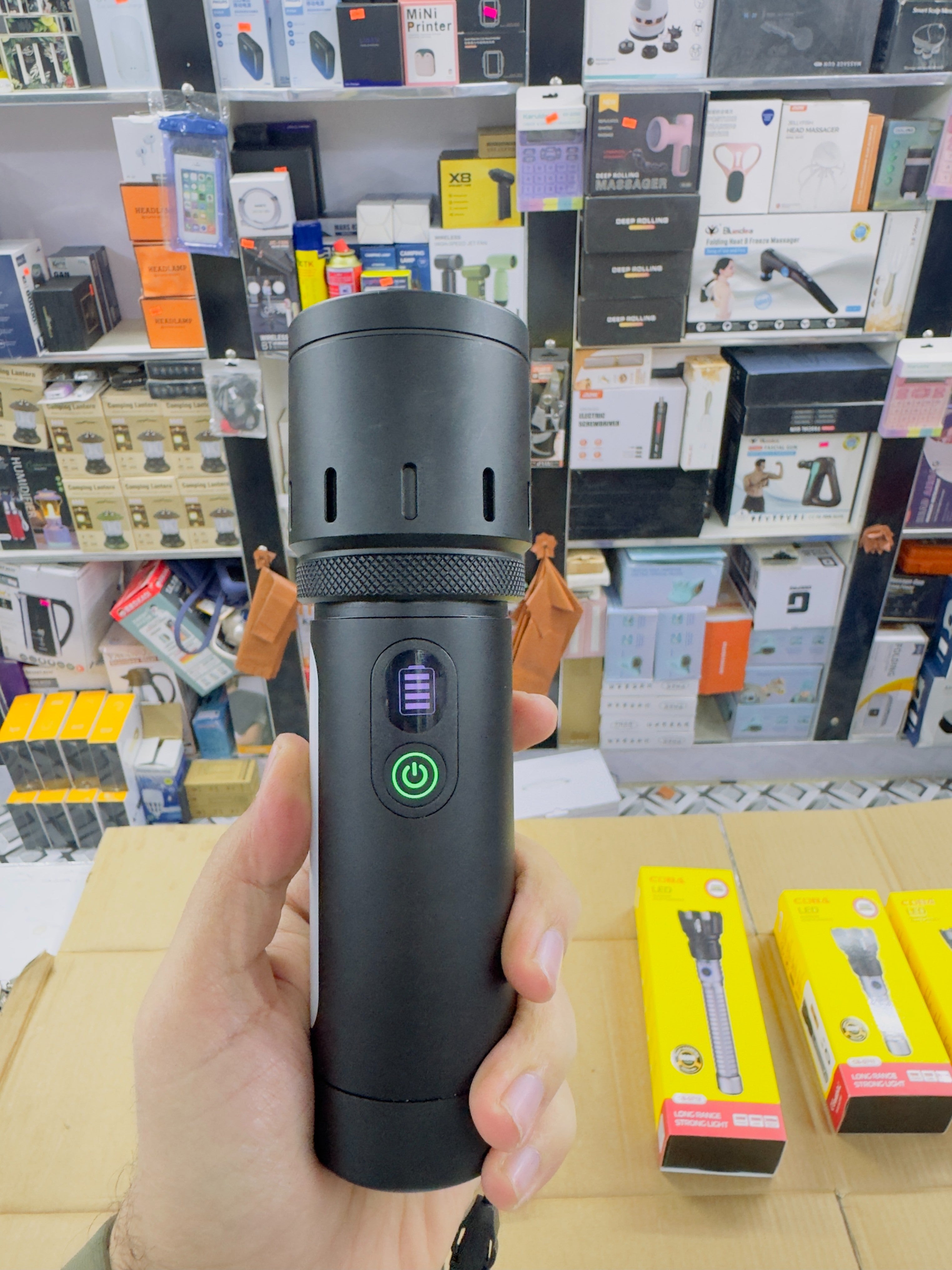 Aluminium Alloy Coba Multi Colour Flashlight CB-7703