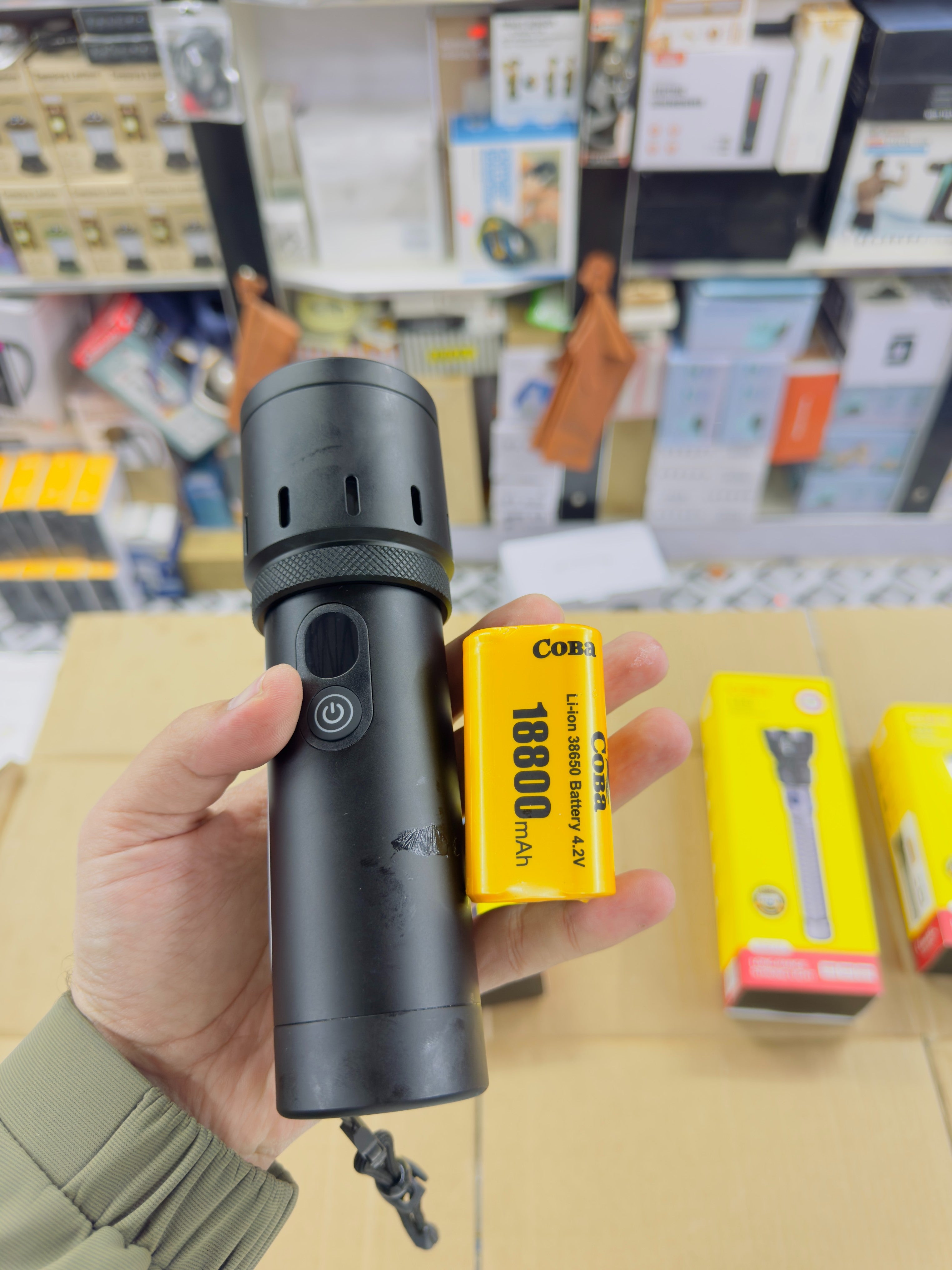 Aluminium Alloy Coba Multi Colour Flashlight CB-7703