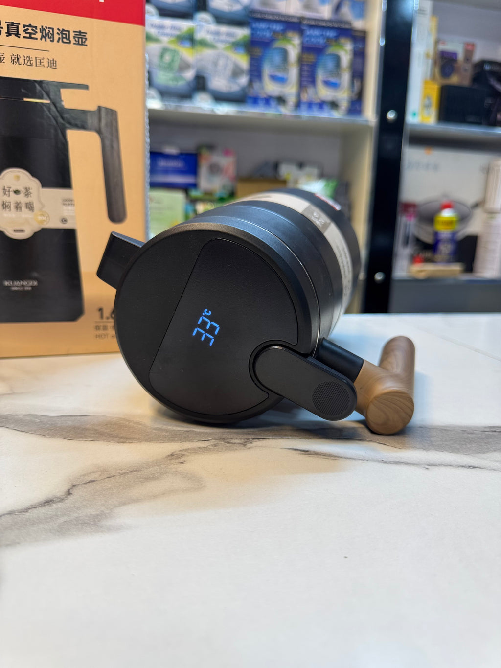 D.Kadi 1680Ml Temperature Thermos - Three Layer Hot and Cold thermos (Black)