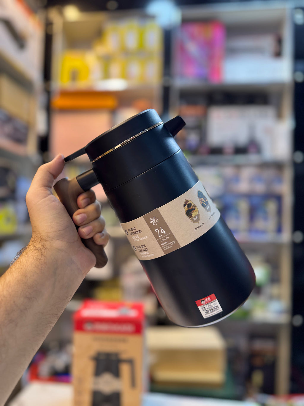 D.Kadi 1680Ml Temperature Thermos - Three Layer Hot and Cold thermos (Black)