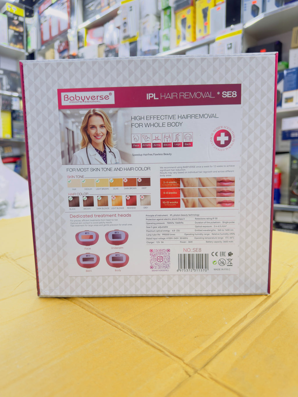 Babyverse Professional IPL Laser Hair Removel SE8