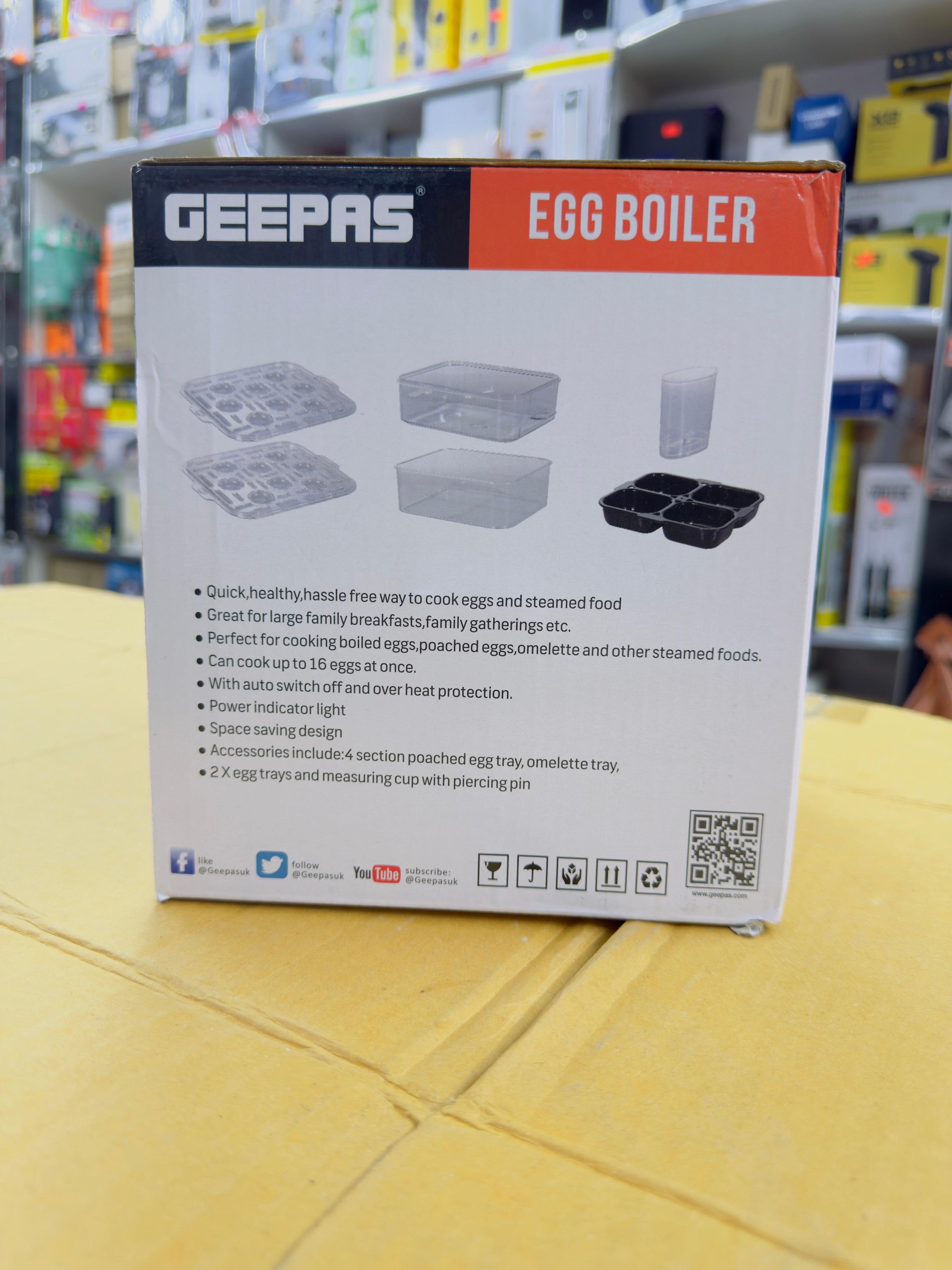 Geepas Egg Boiler GEB63019UK