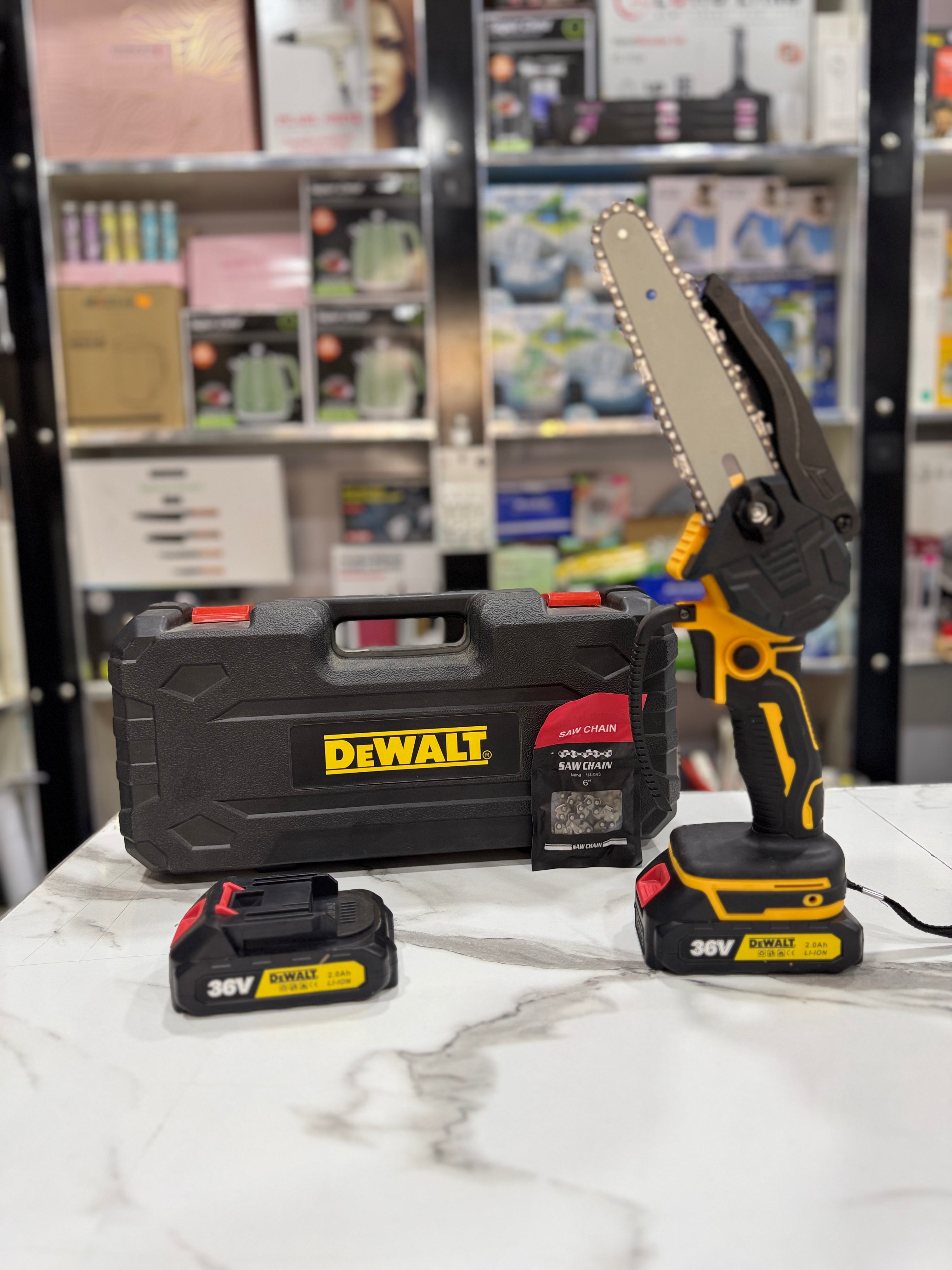 Dewalt Chargeable Chainsaw with double batteries