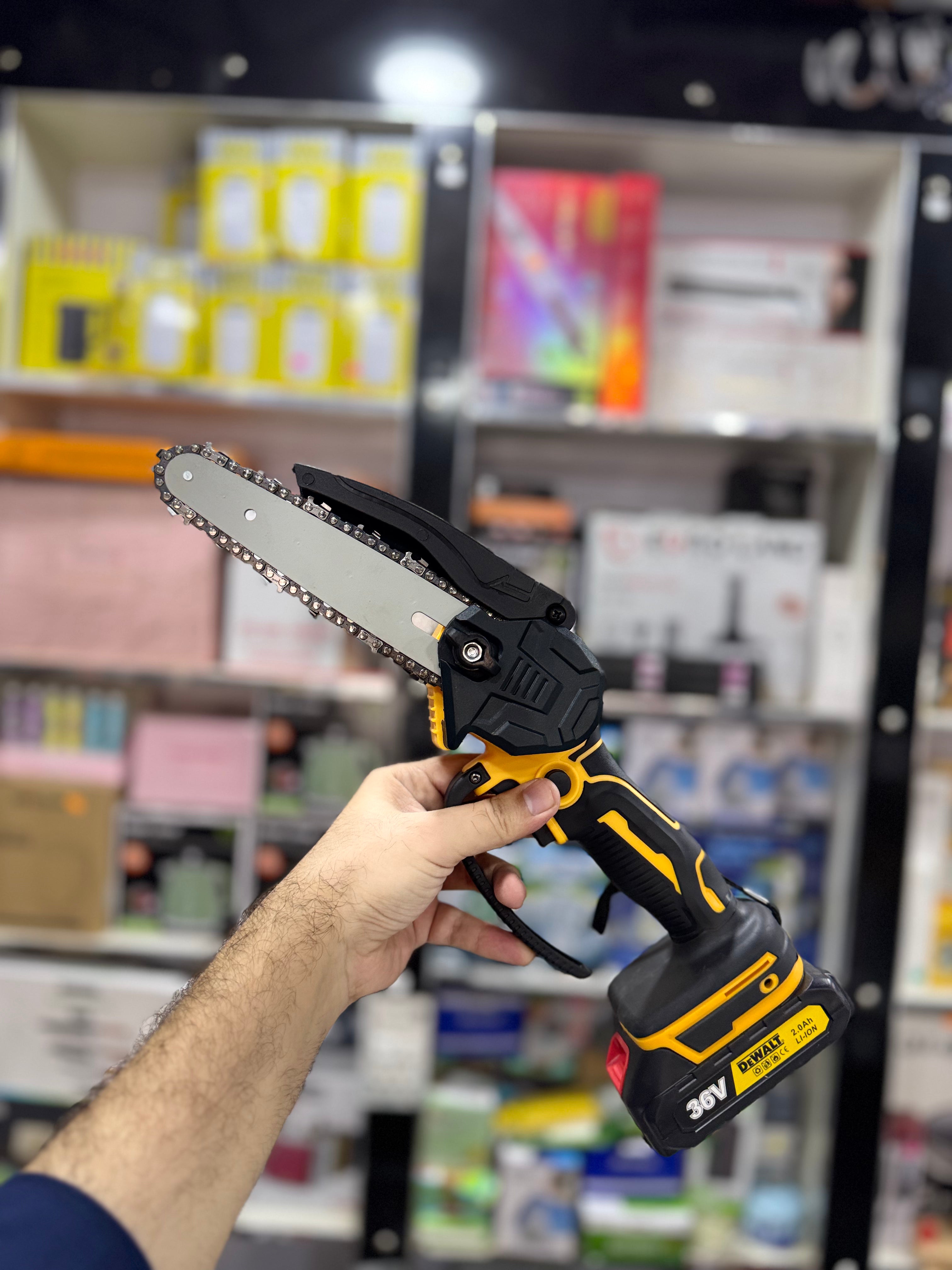 Dewalt Chargeable Chainsaw with double batteries