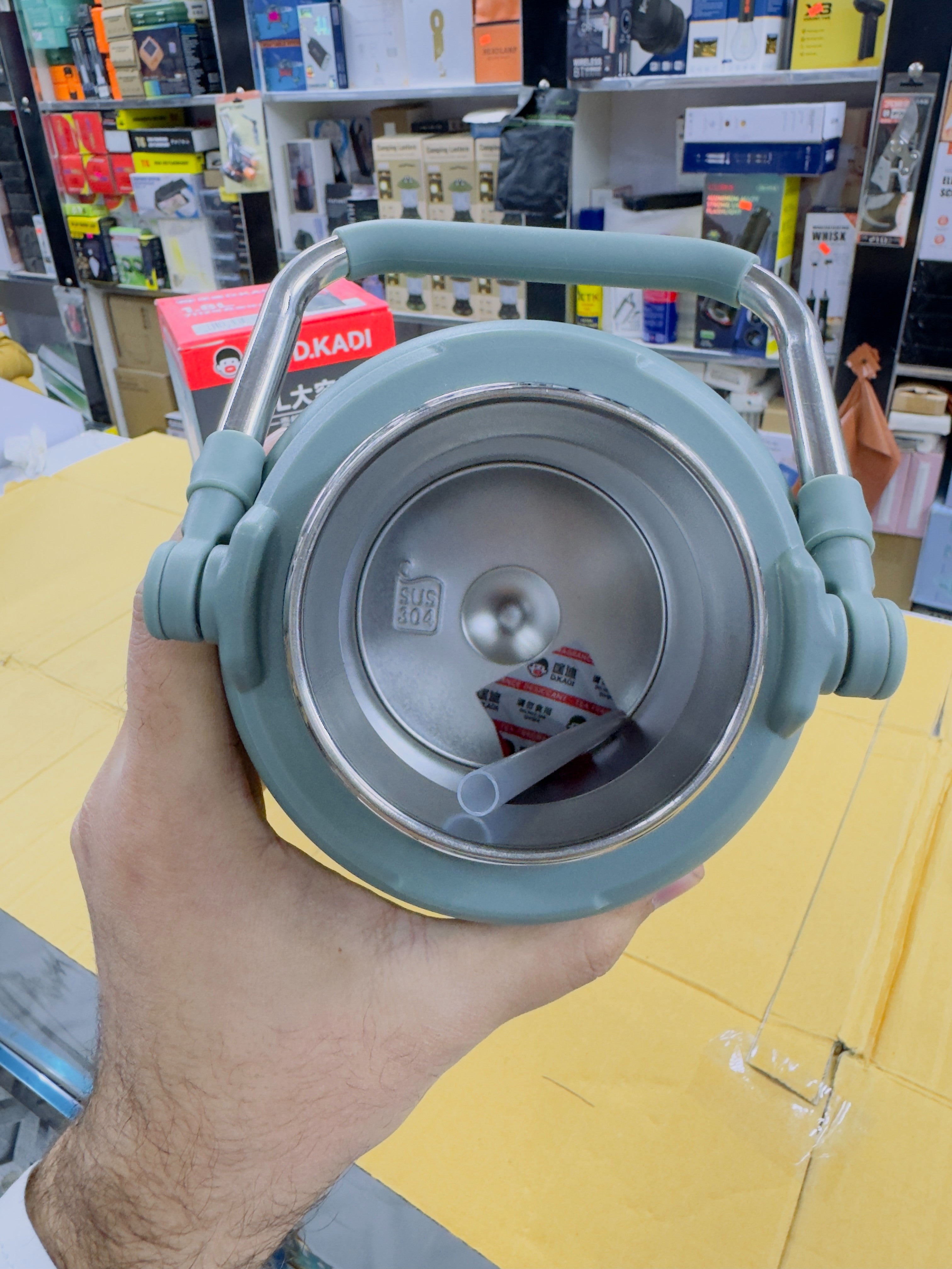 D.Kadi 1.8L Double Straw Water Bottle