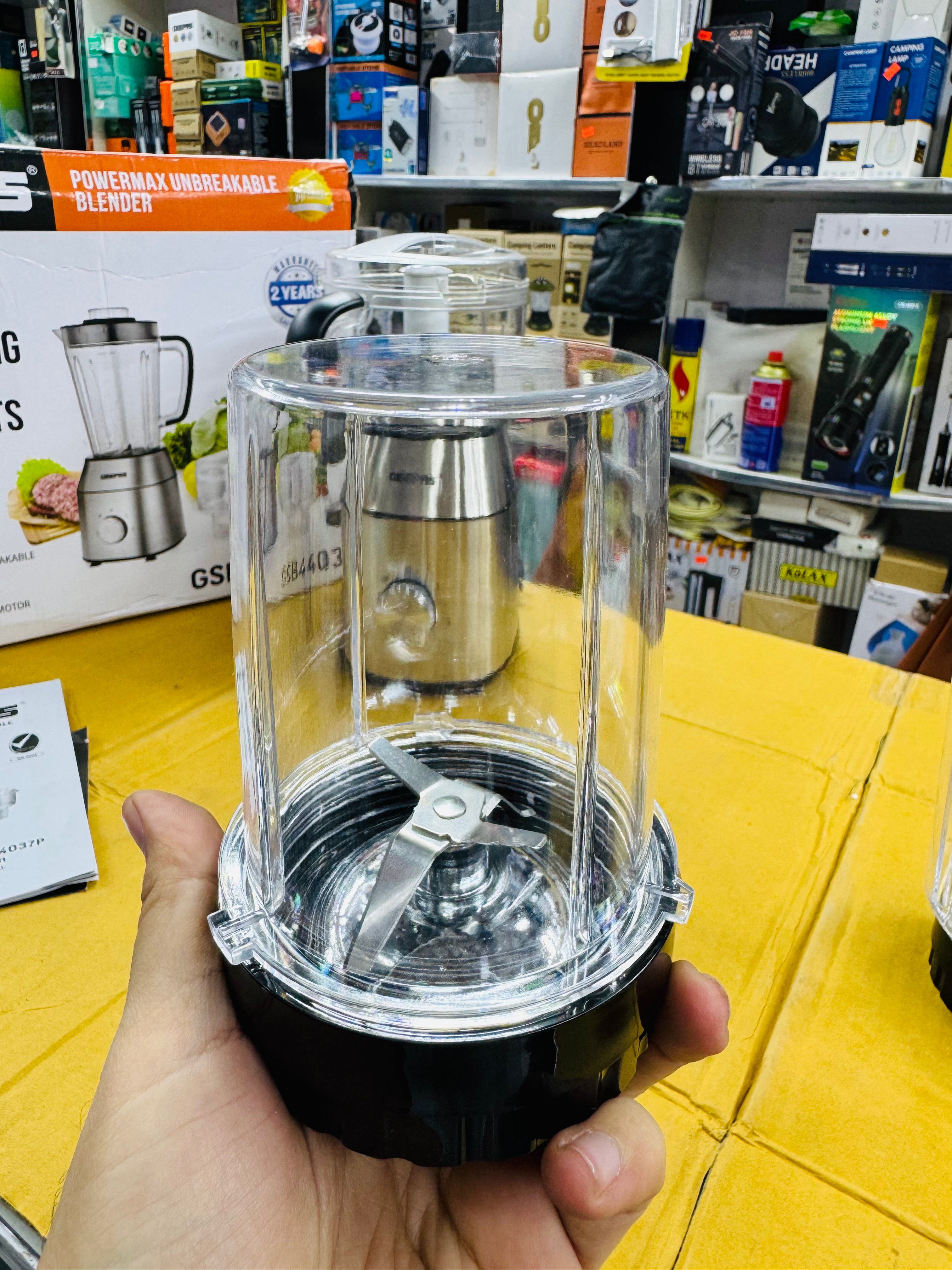 Geepas Power Max Unbreakable Blender 600W GSB44037P