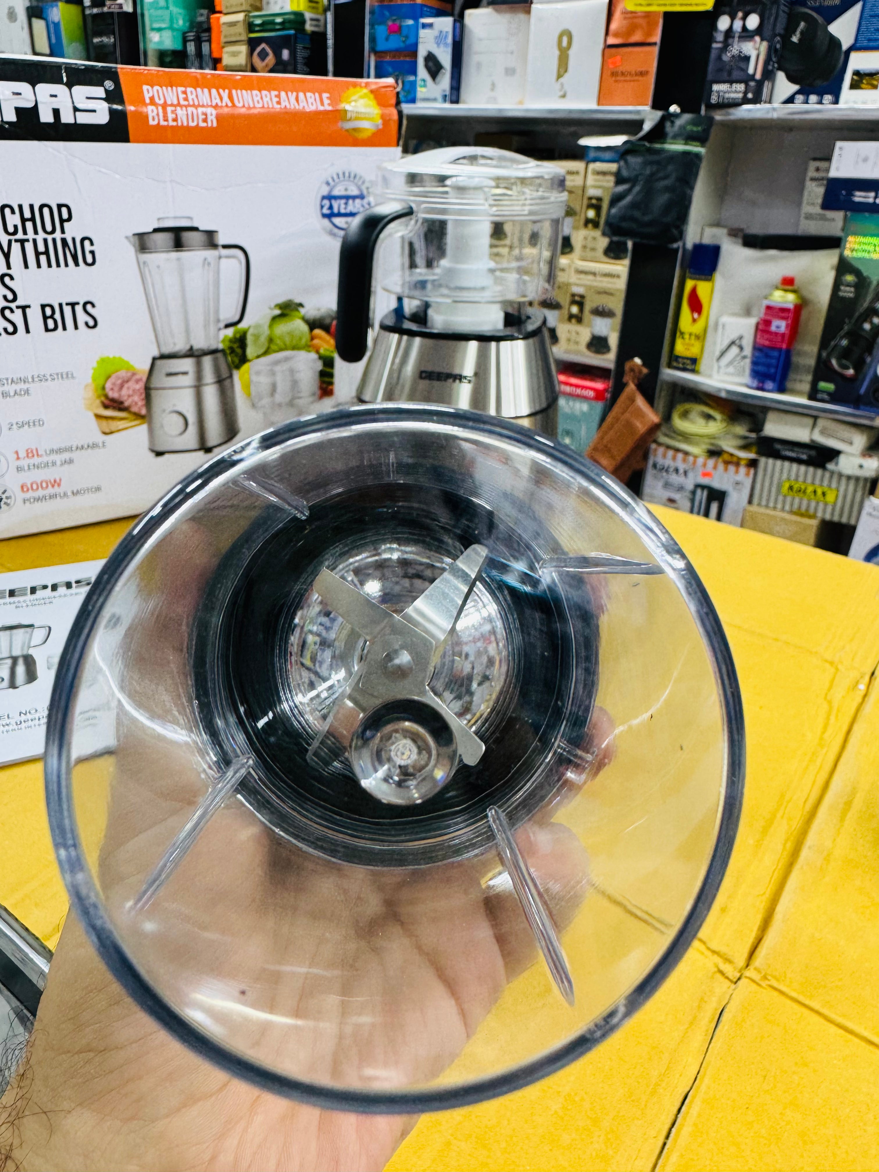 Geepas Power Max Unbreakable Blender 600W GSB44037P