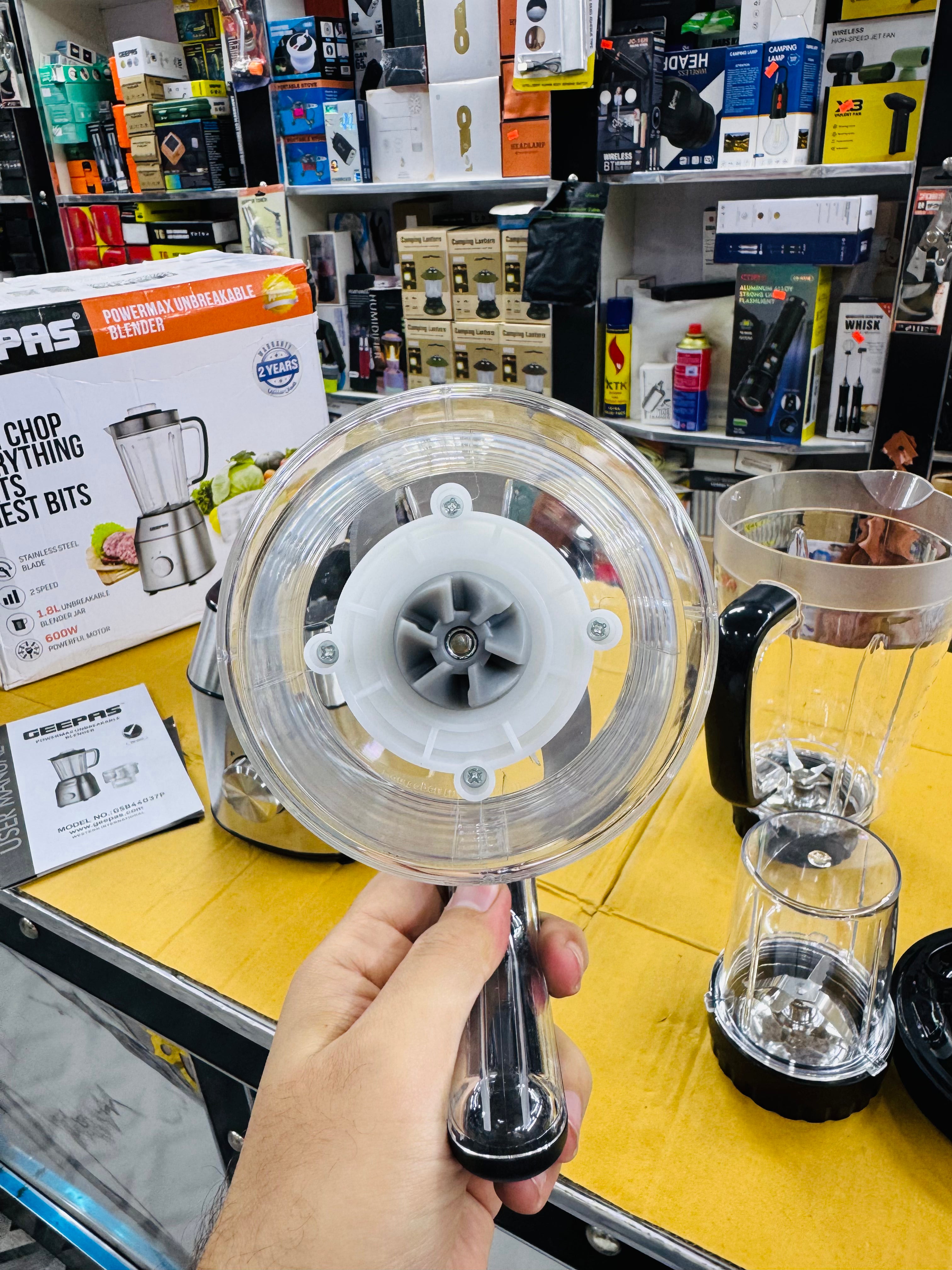 Geepas Power Max Unbreakable Blender 600W GSB44037P