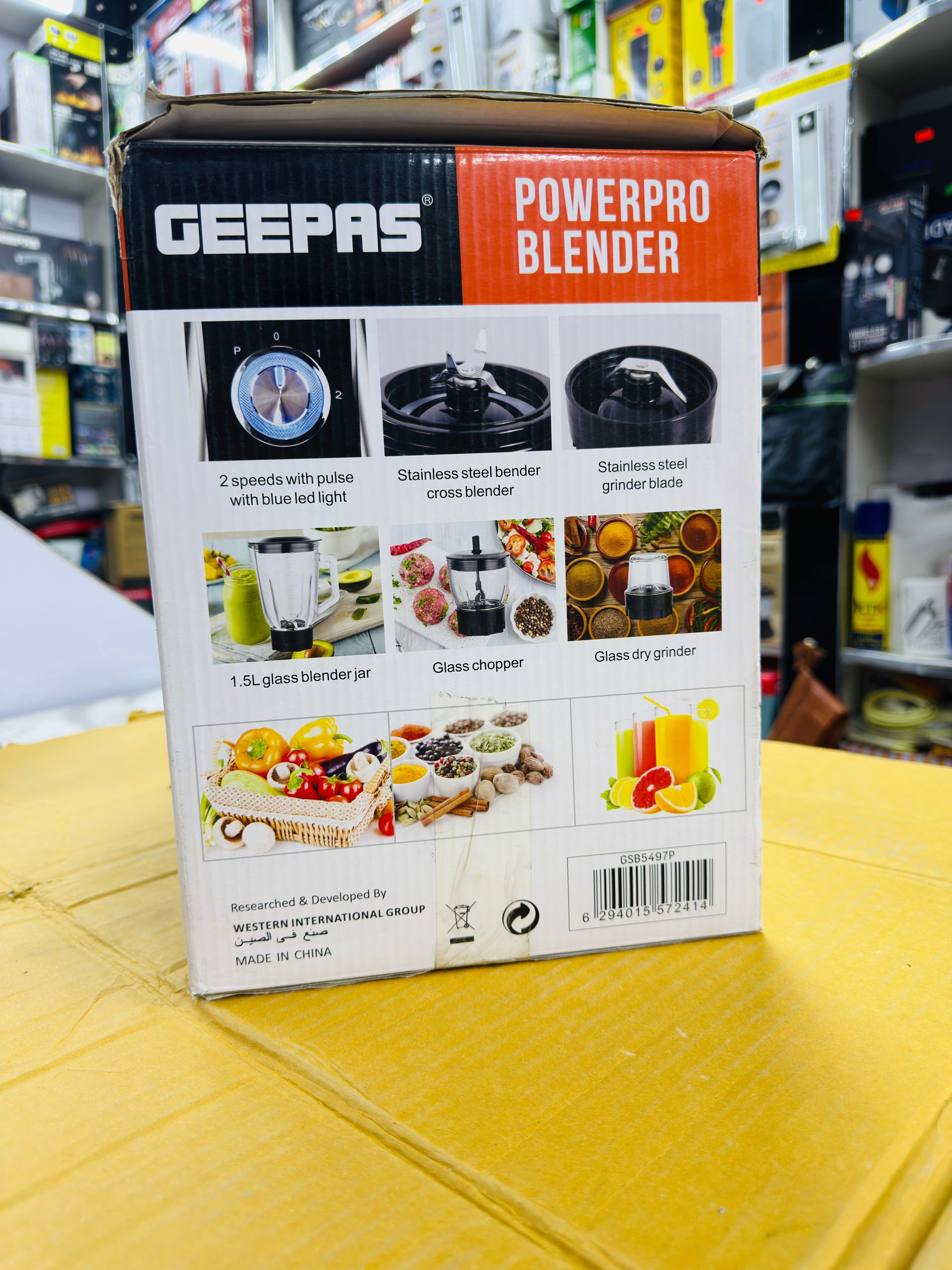 Geepas Power Pro Blender 600W GSB5497P