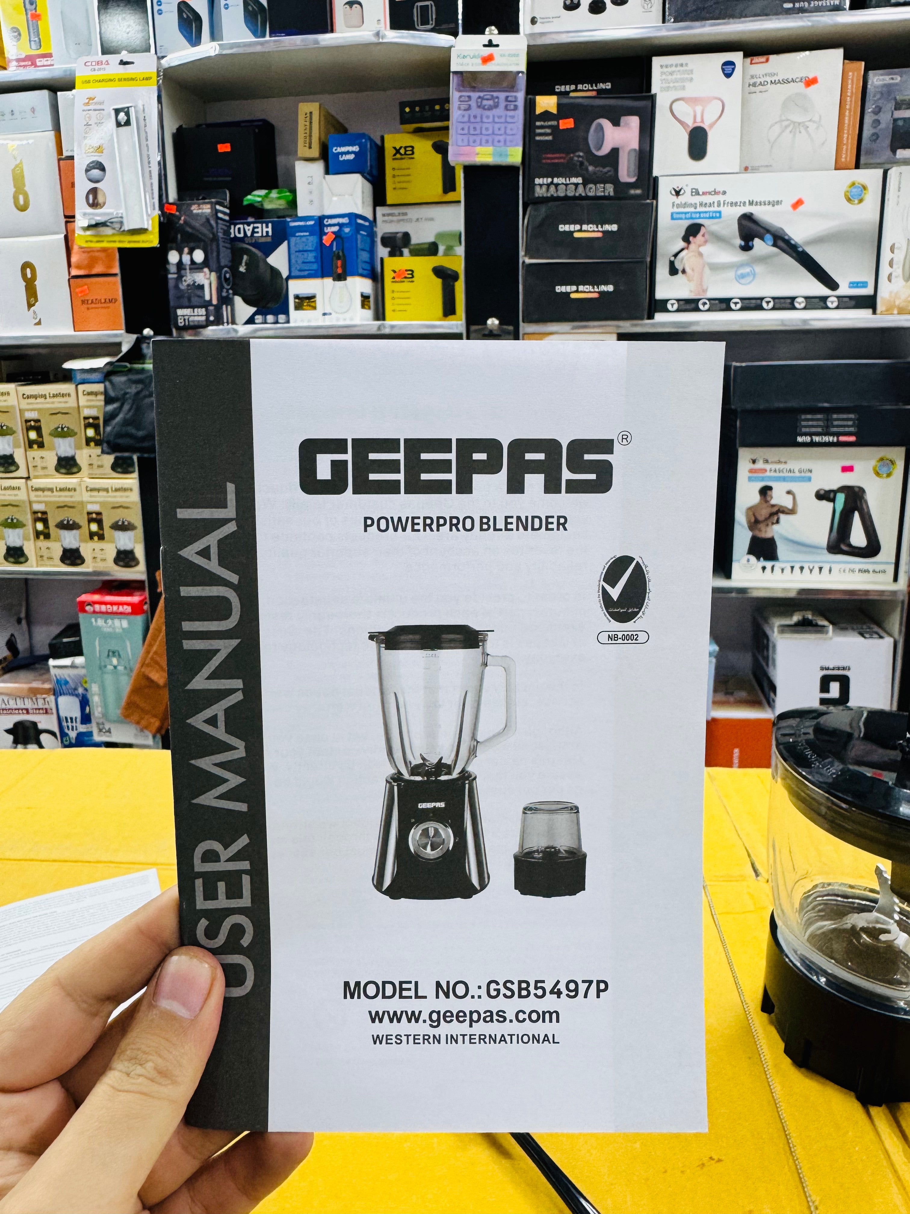 Geepas Power Pro Blender 600W GSB5497P