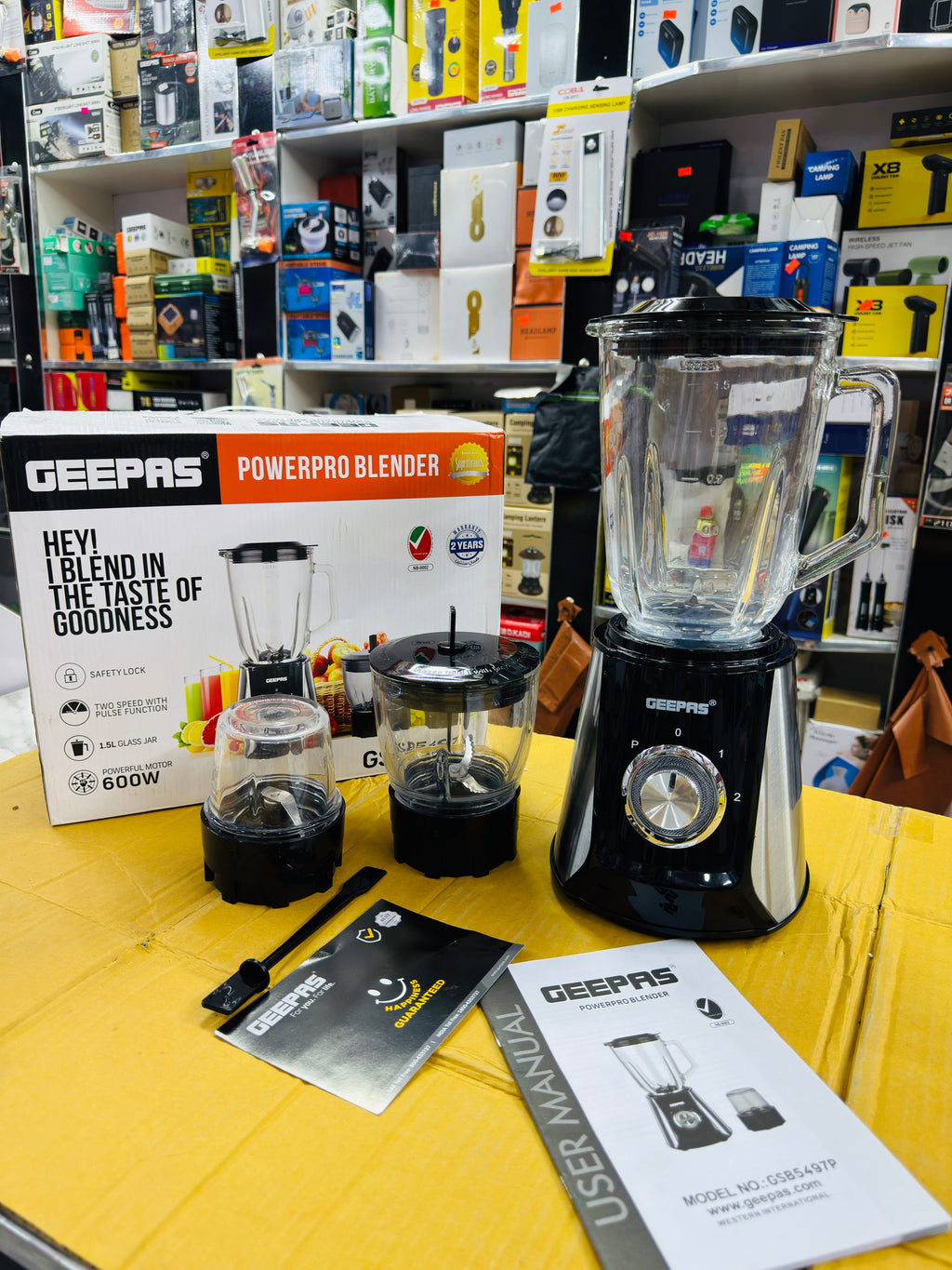 Geepas Power Pro Blender 600W GSB5497P