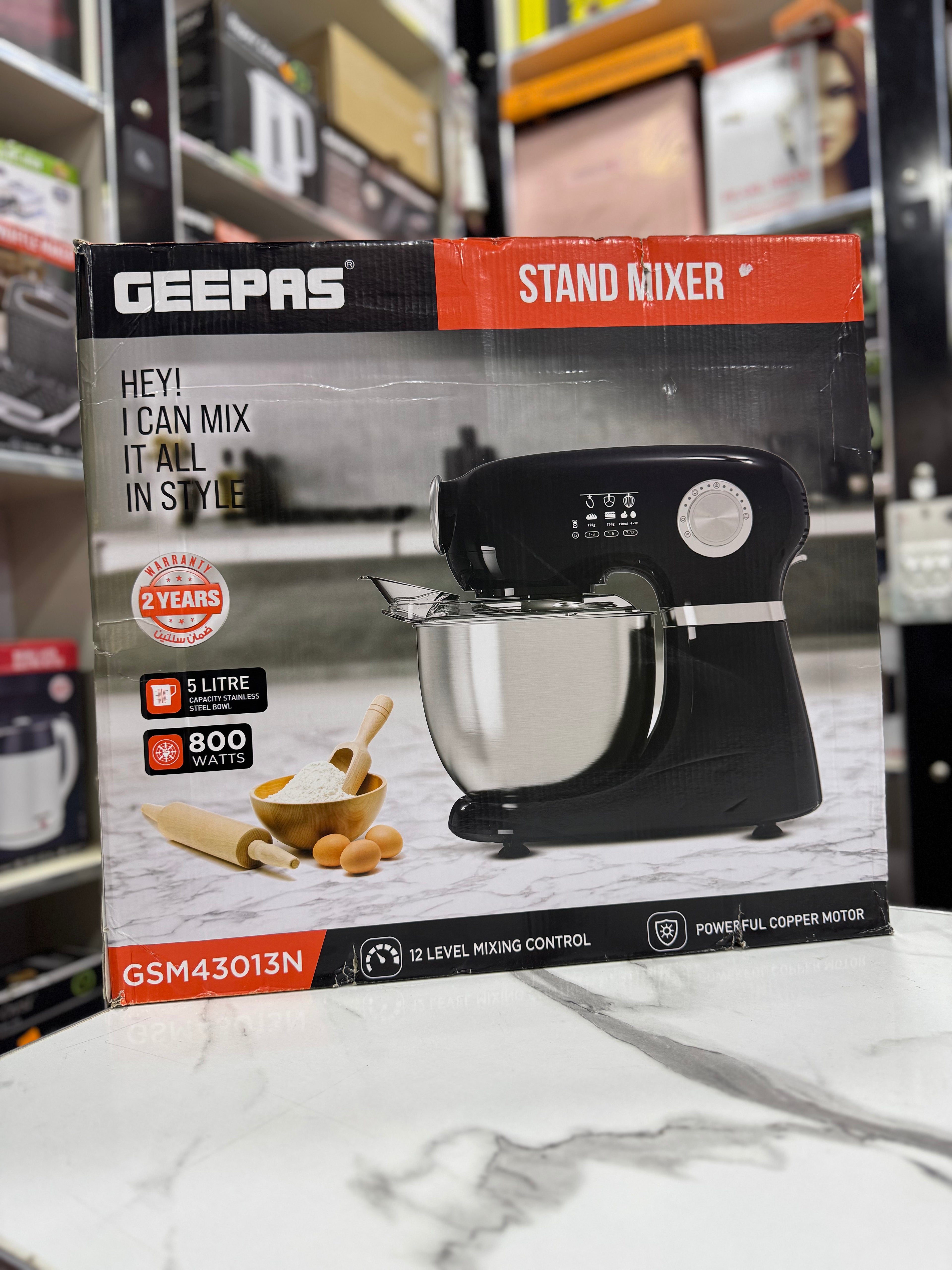 Geepas Stand Mixer 5L GSM43013M