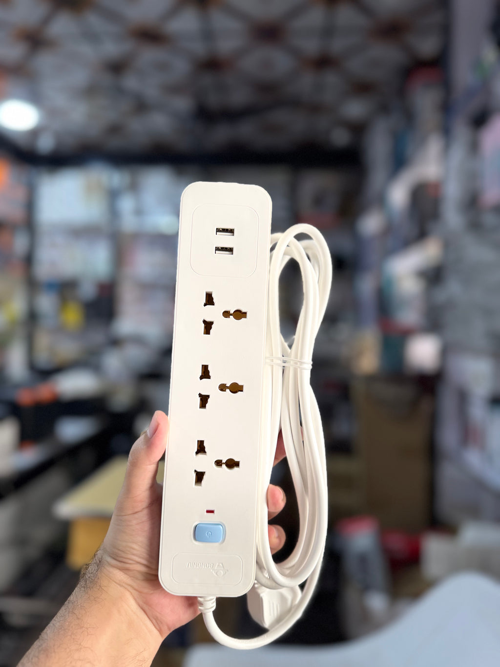 Gongniu 3 Ways Extension Board With 2 Usb Ports