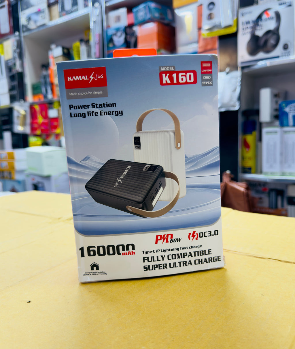 Kamal Brand Pd 60W Super Fast 160K Mah Power Bank