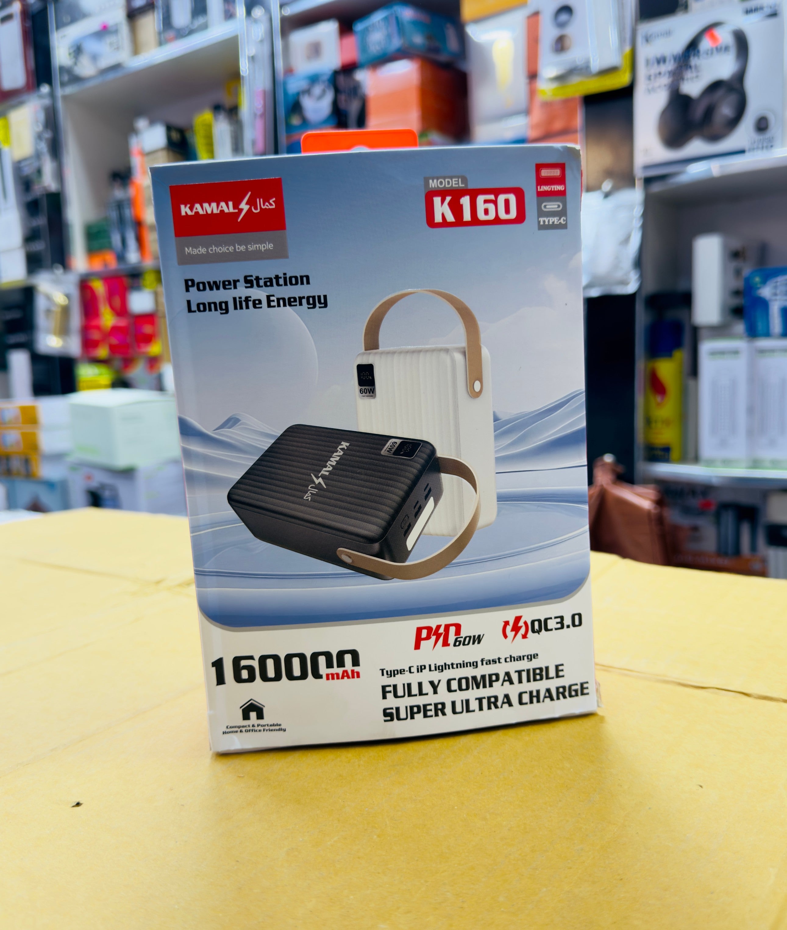 Kamal Brand Pd 60W Super Fast 160K Mah Power Bank