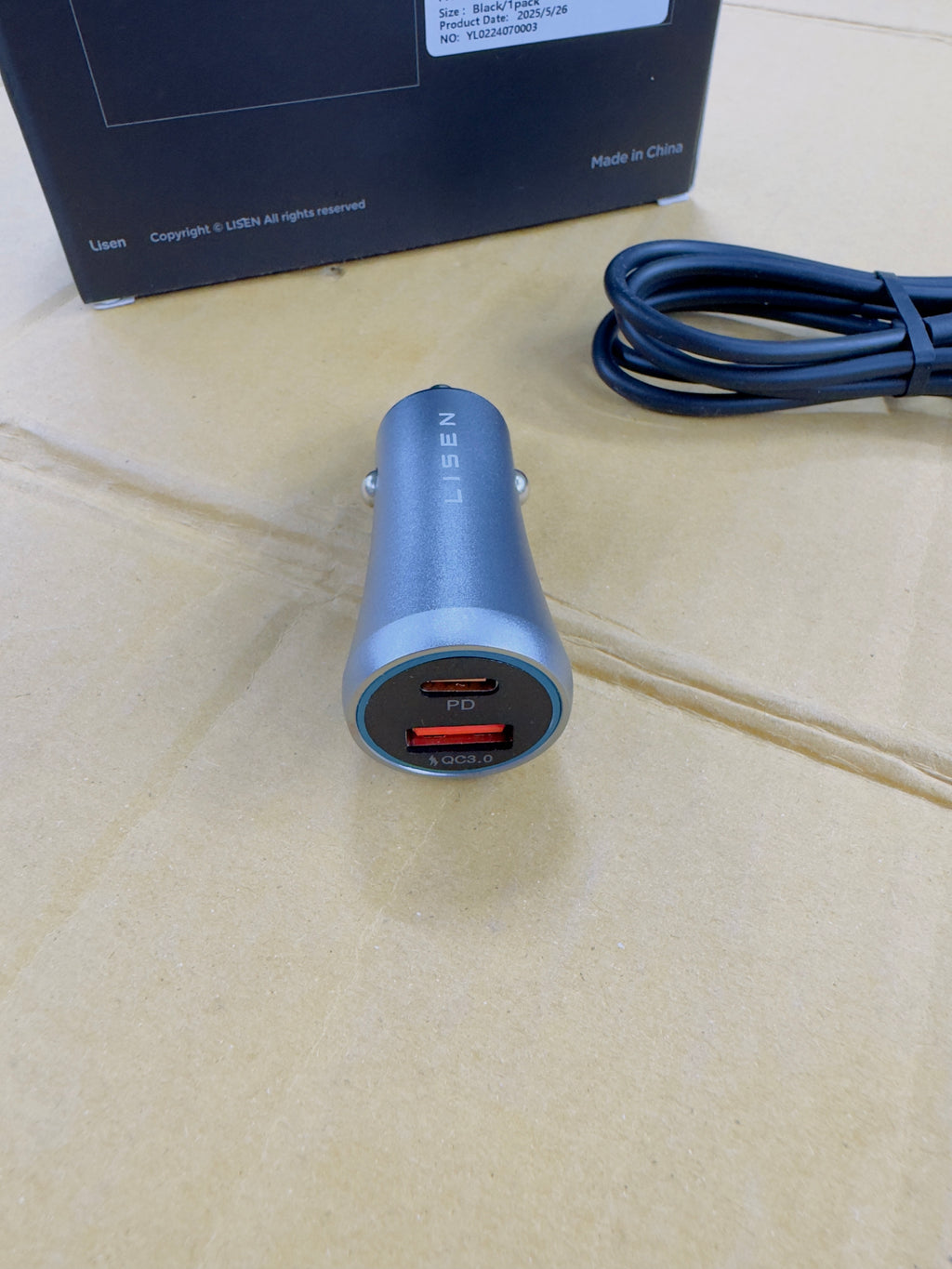 Lisen Wire Car Charger And Mobile Holder Set