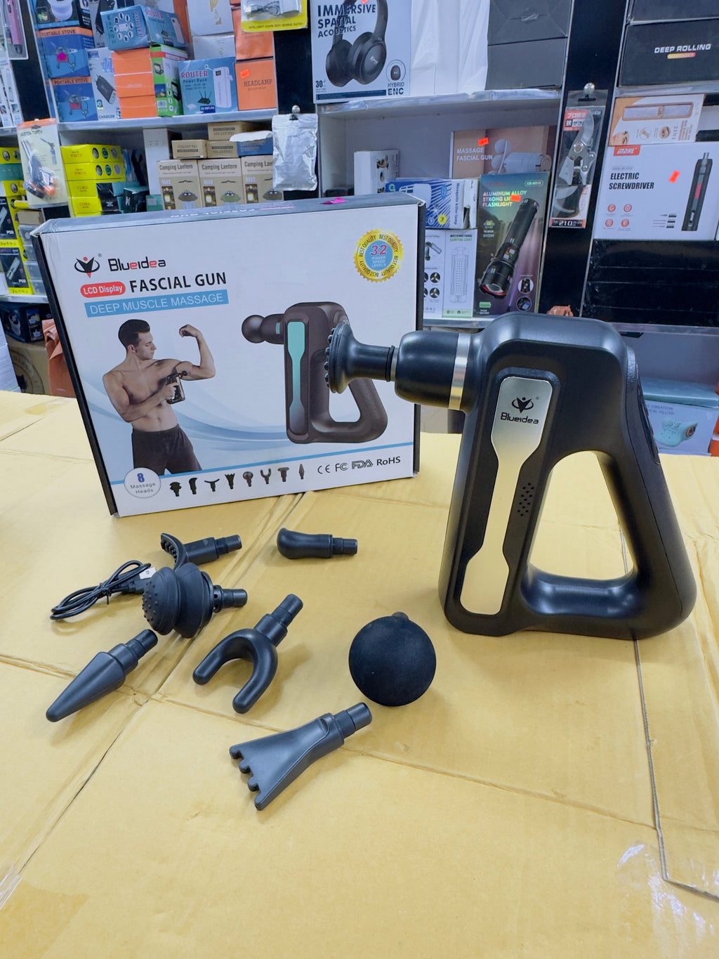 Blueidea 8 Heads Body Gun Massager