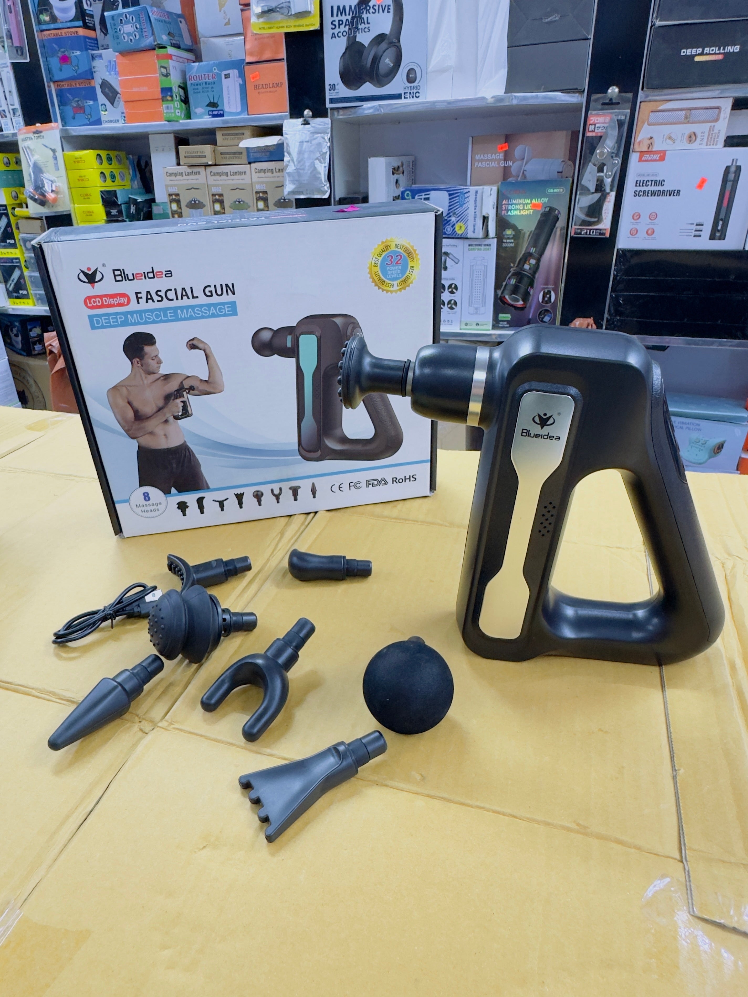 Blueidea 8 Heads Body Gun Massager