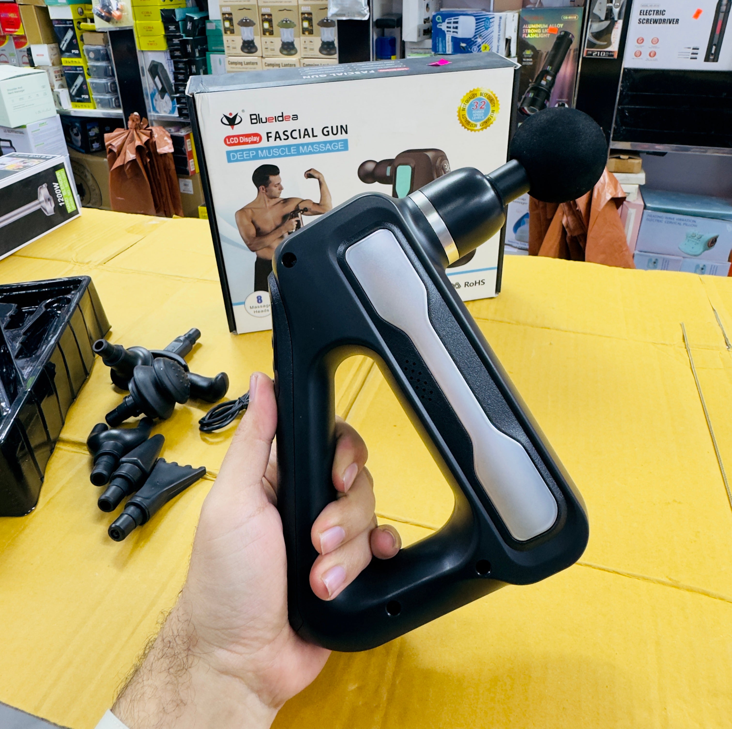 Blueidea 8 Heads Body Gun Massager