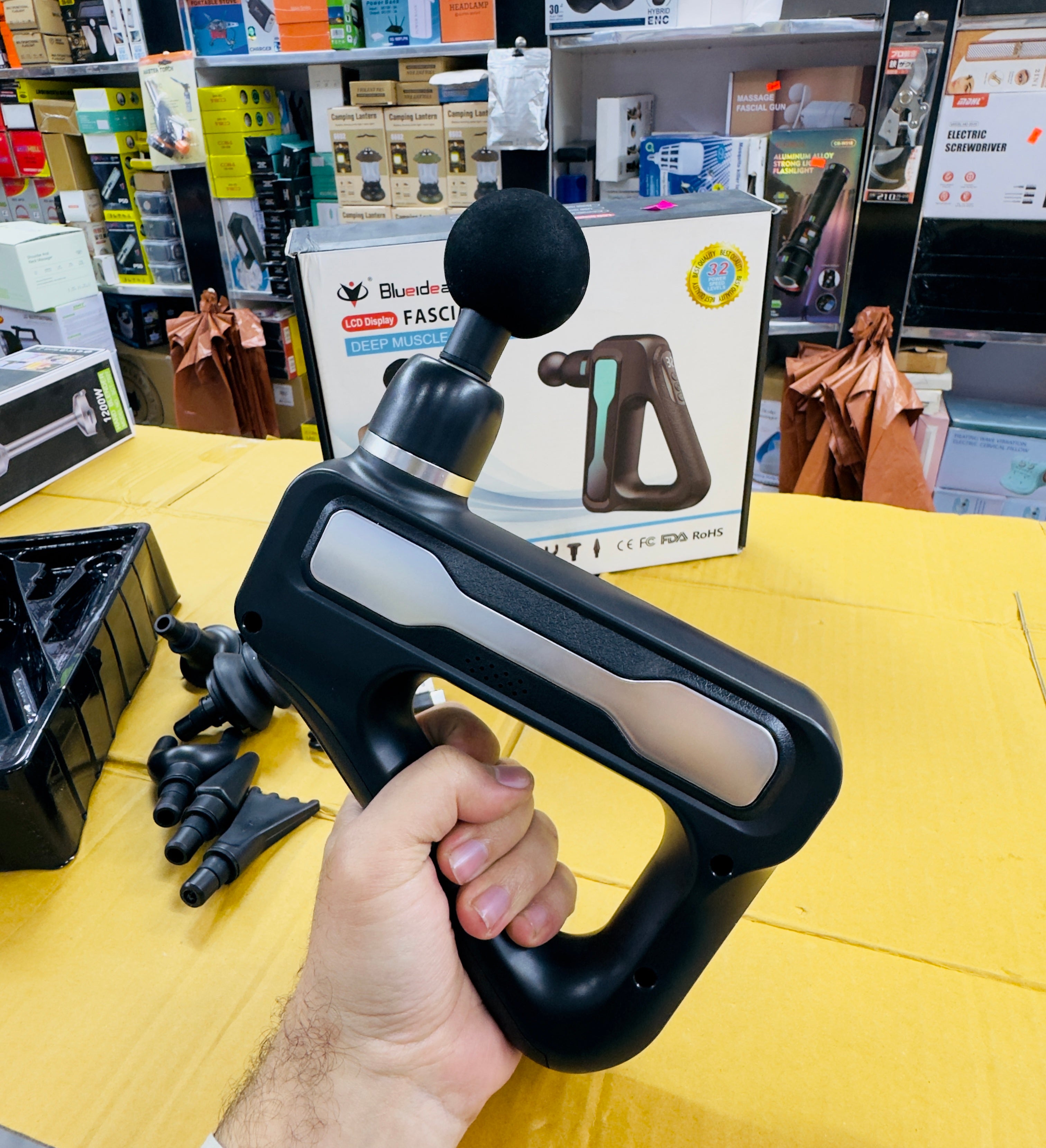 Blueidea 8 Heads Body Gun Massager