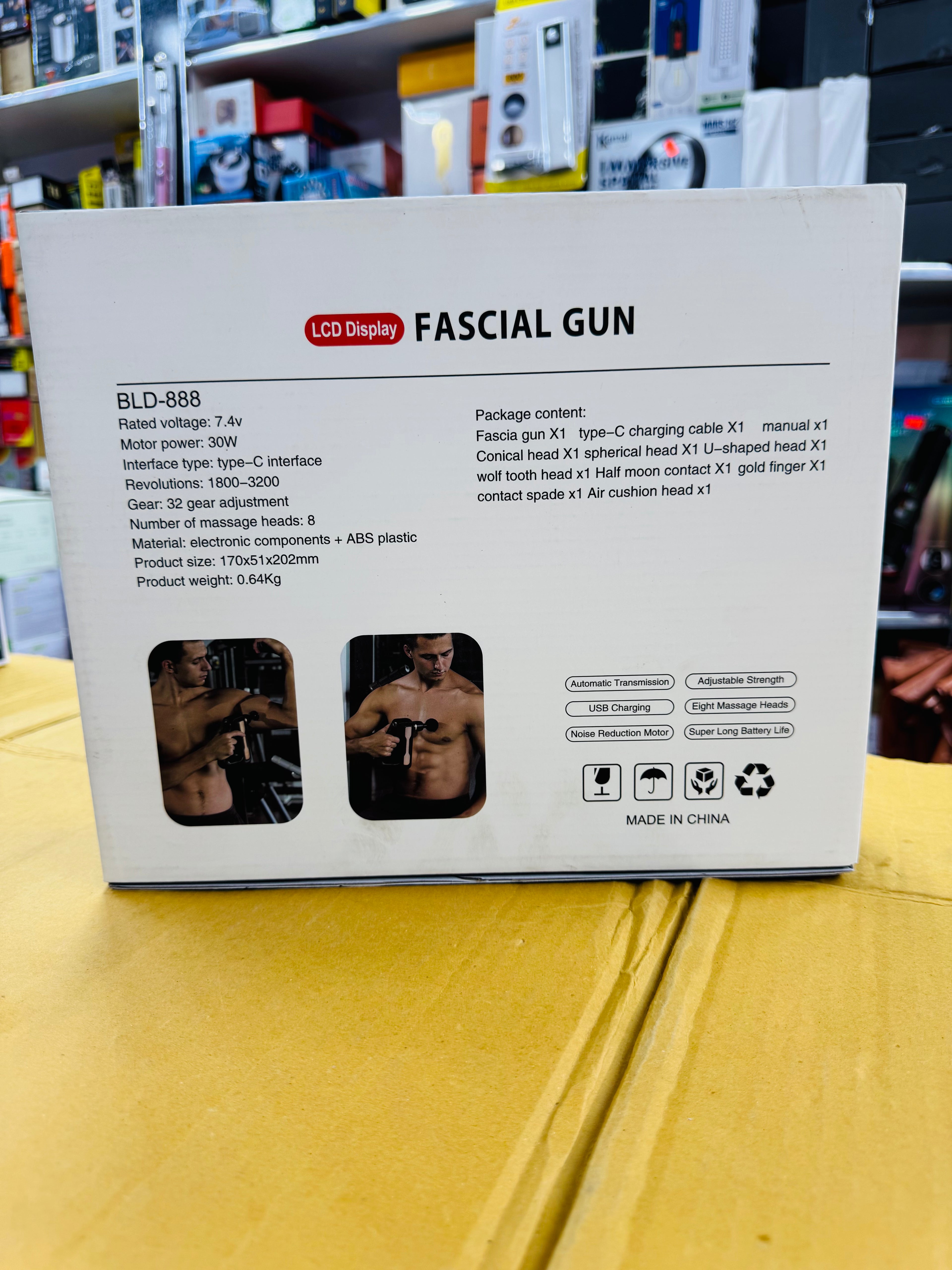 Blueidea 8 Heads Body Gun Massager