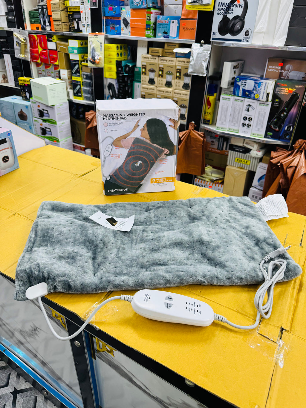 Massaging Weighted Heating Pad