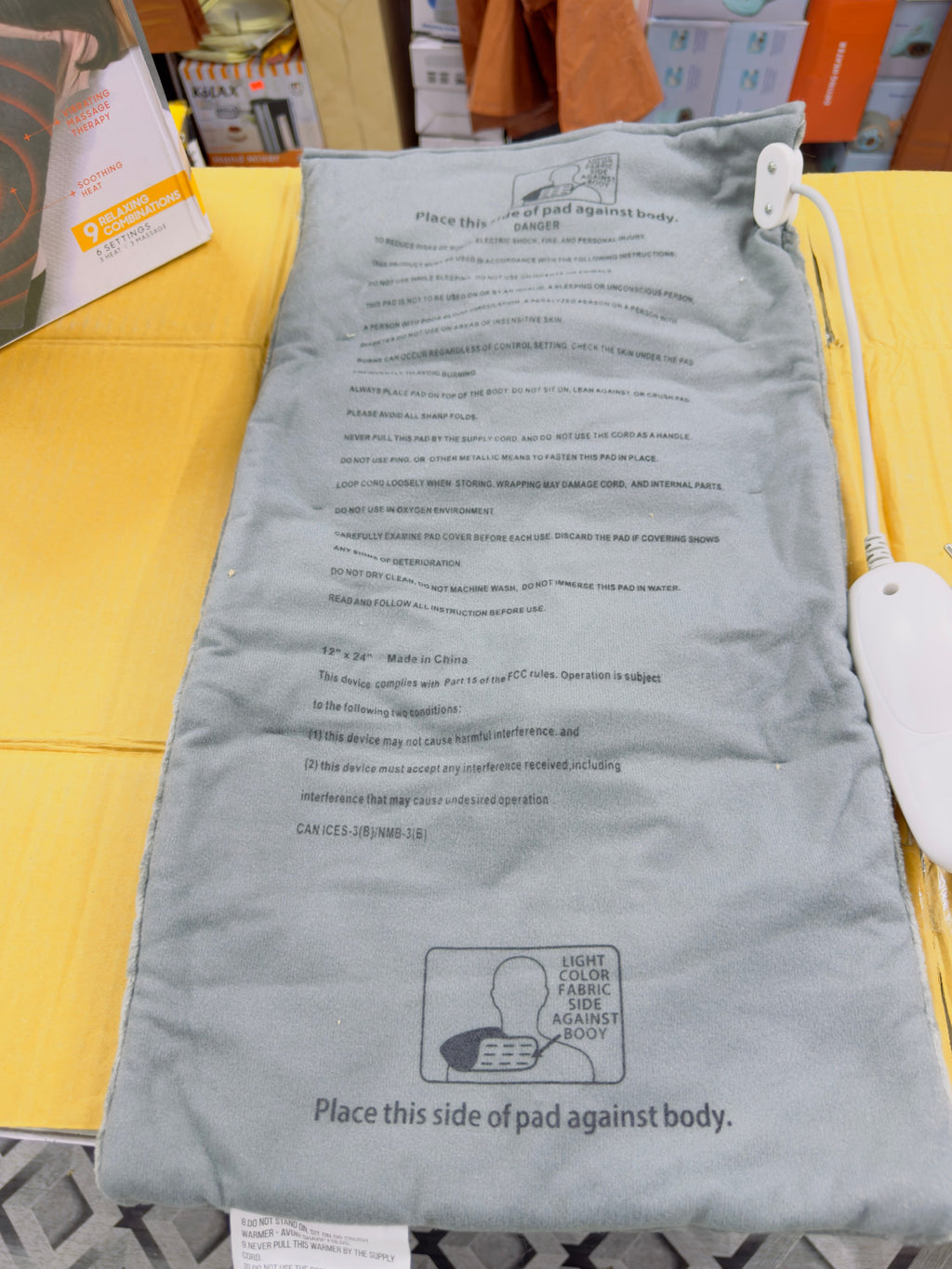 Massaging Weighted Heating Pad