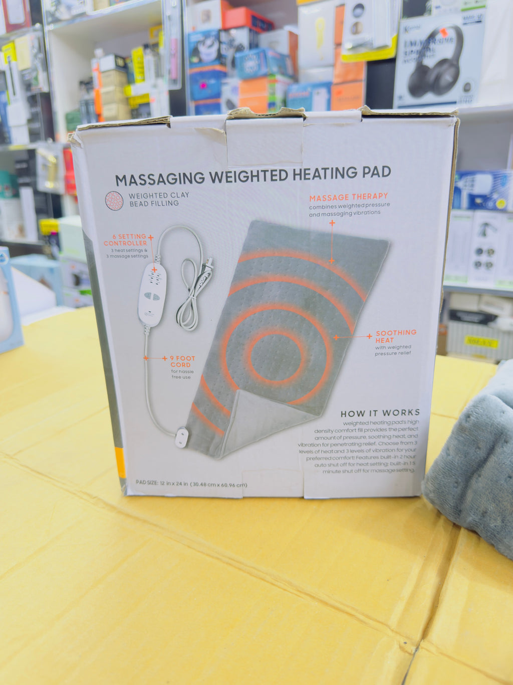 Massaging Weighted Heating Pad