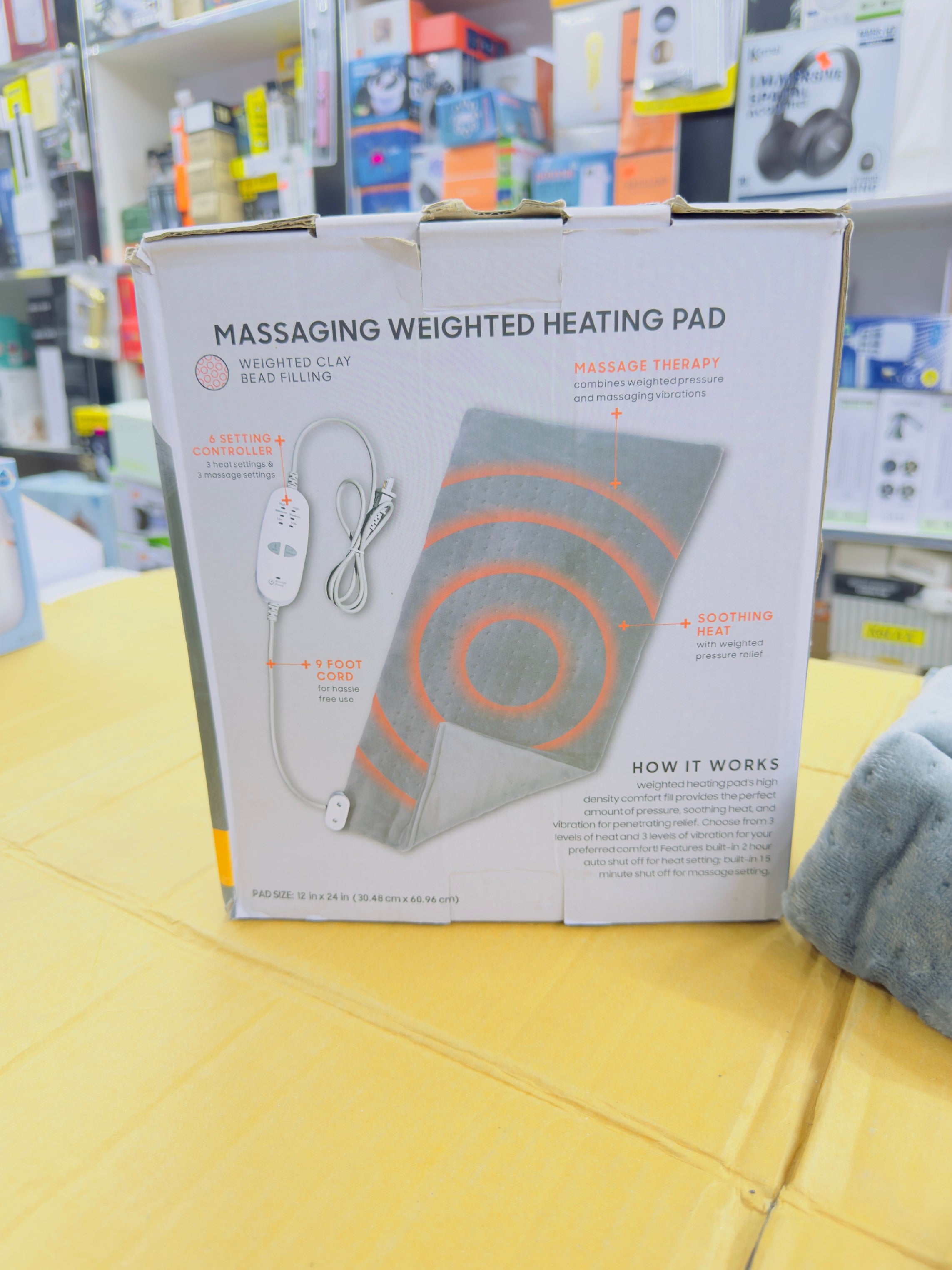 Massaging Weighted Heating Pad