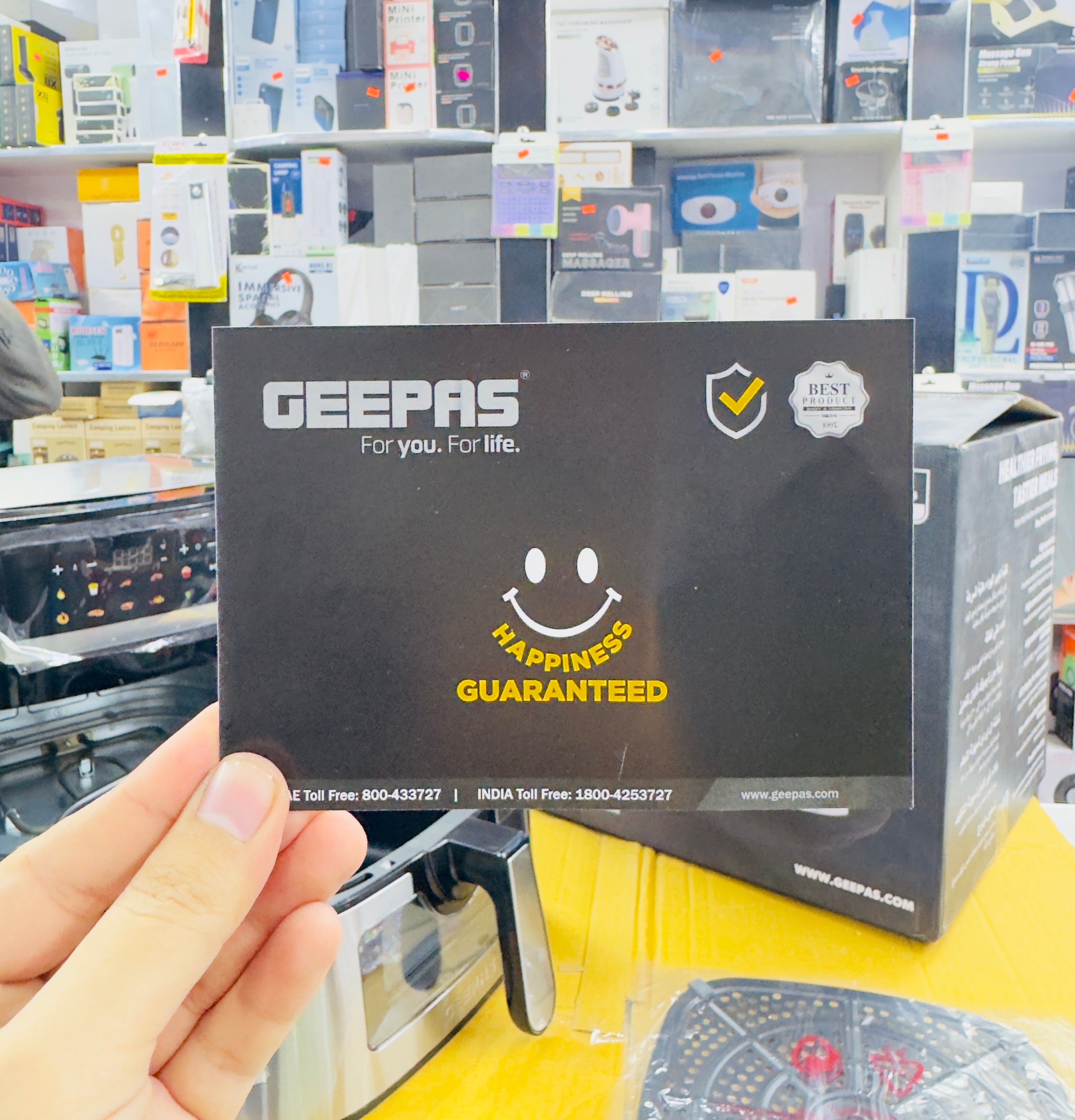 Geepas 7.5L Double Heating Air Fryer GAF37543