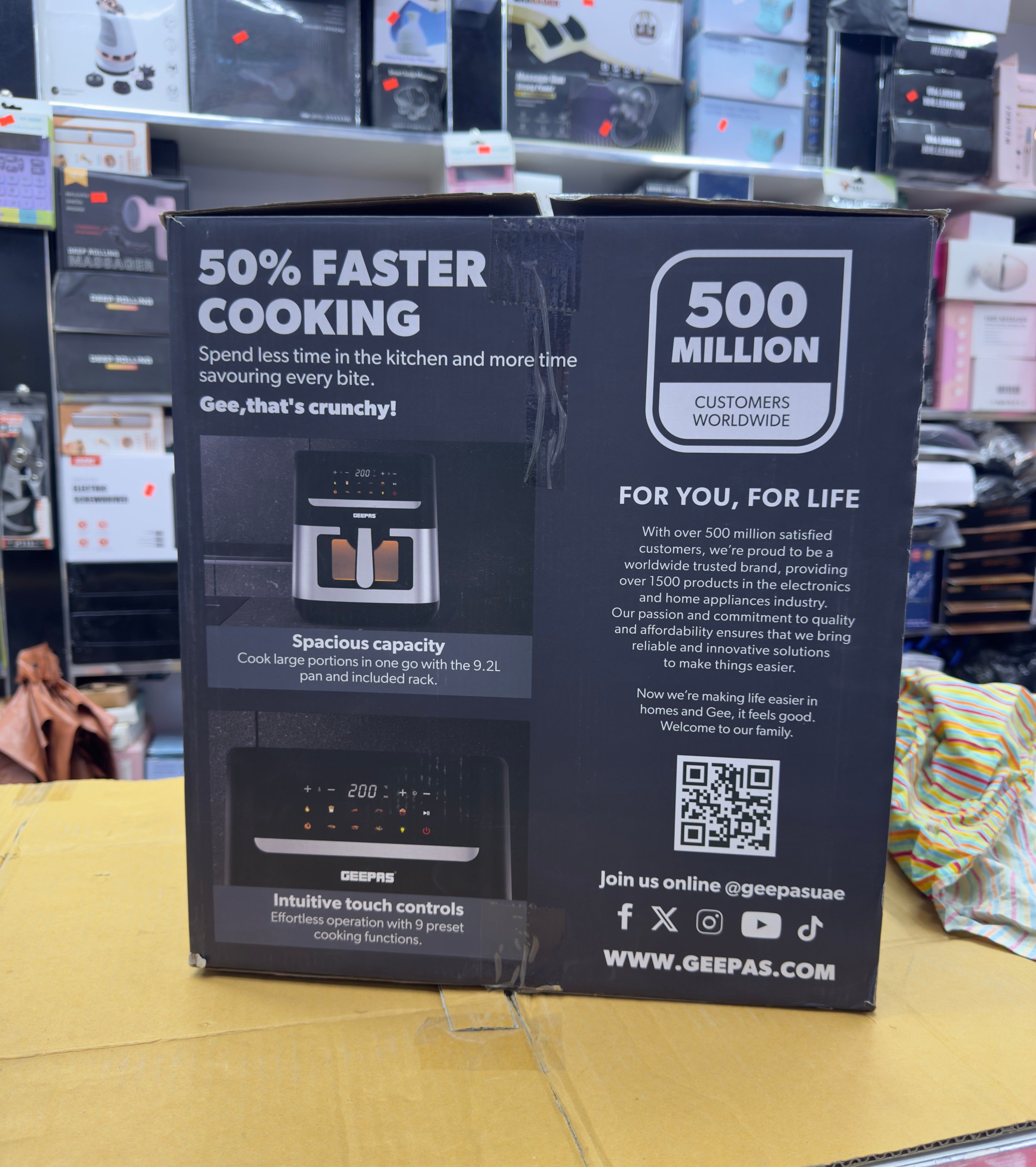 Geepas 9.2L Double Heating Air Fryer