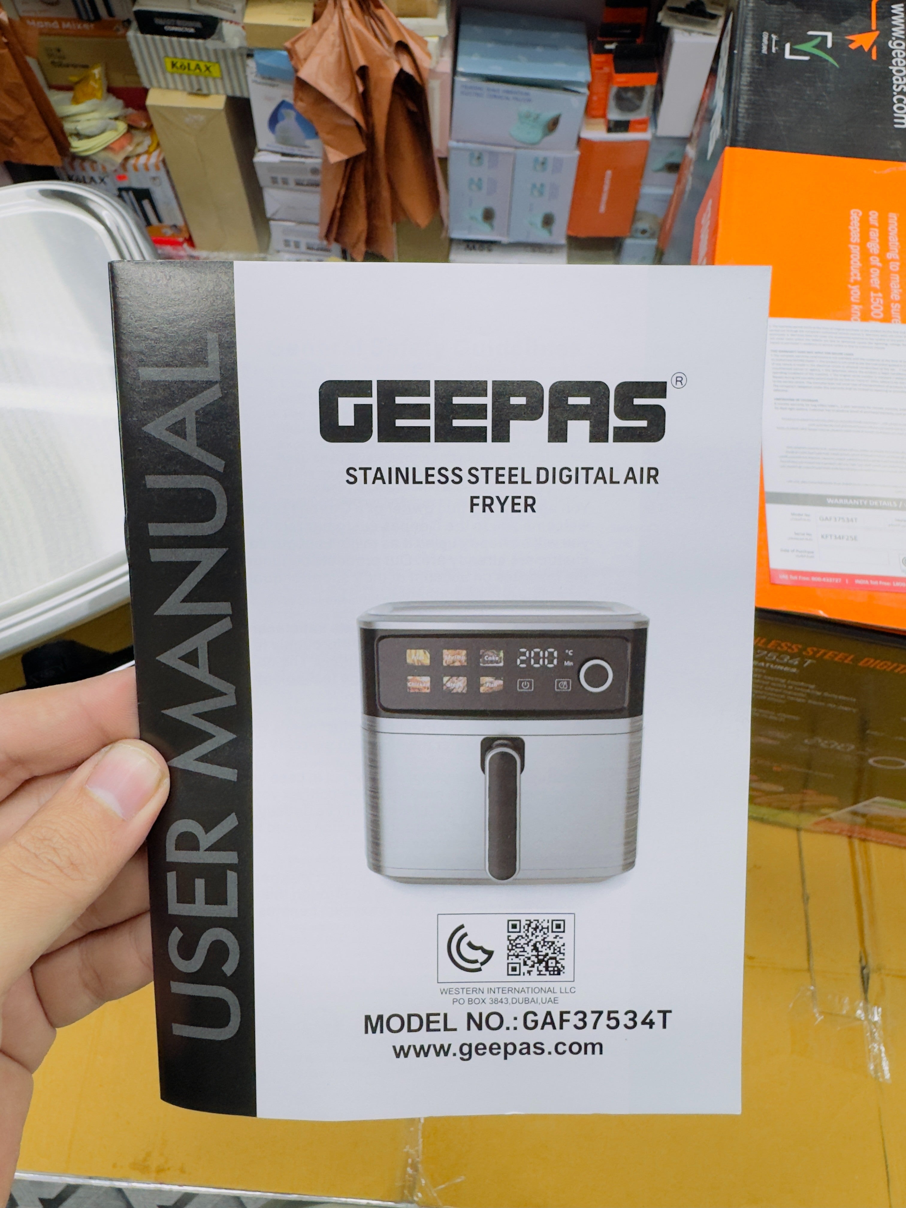 Geepas 8L Air Fryer GAF37534T