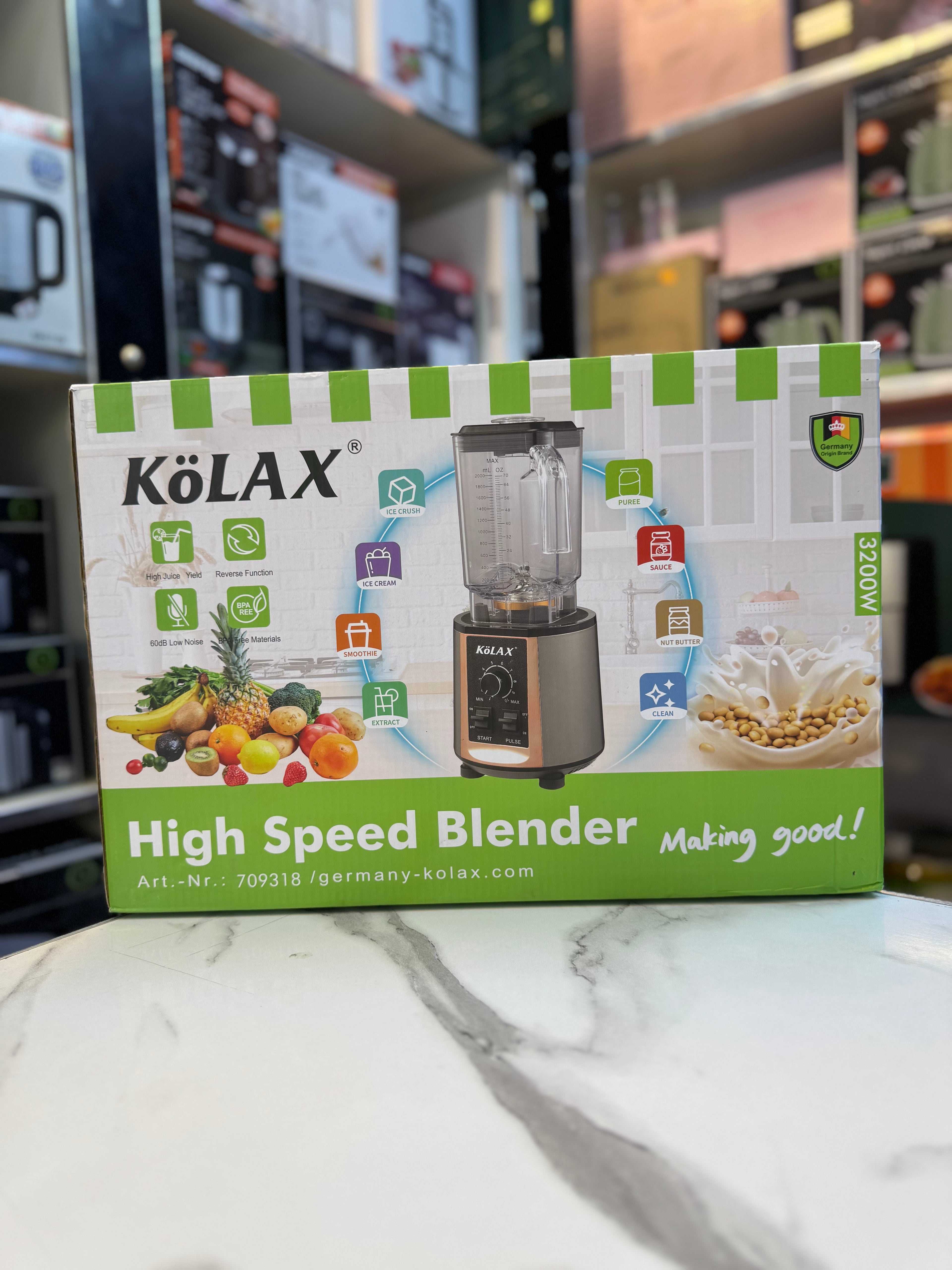 Kolax High Speed Blender 32000 Rpm Blending Speed 709318