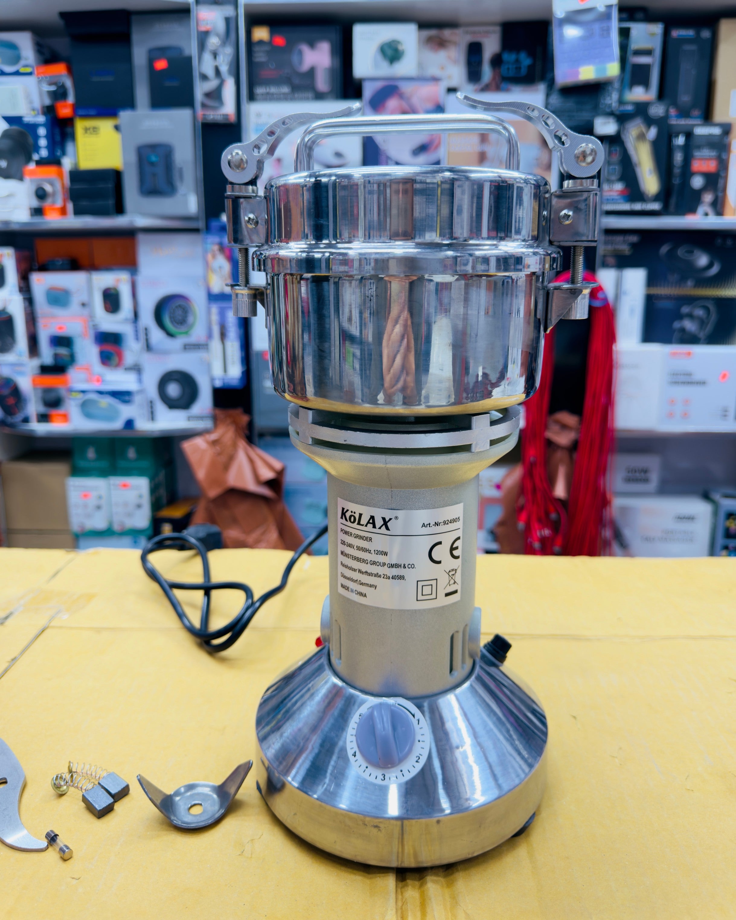 Kolax 250G Stainless Steel Body Masala Grinder