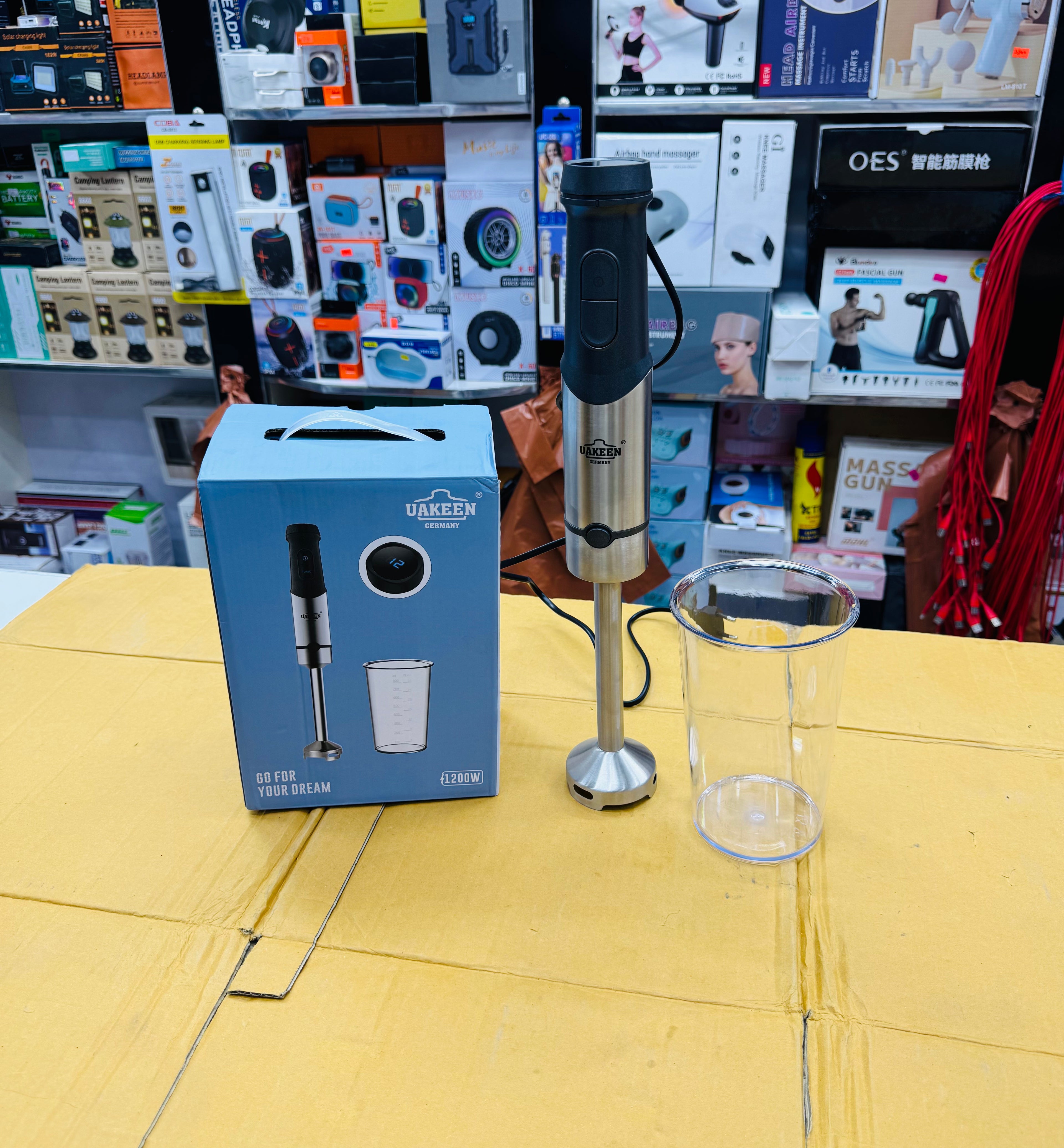 Uakeen Germany Digital Hand Blender with Jar Zl-512