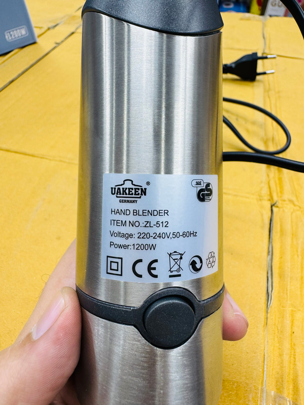Uakeen Germany Digital Hand Blender with Jar Zl-512
